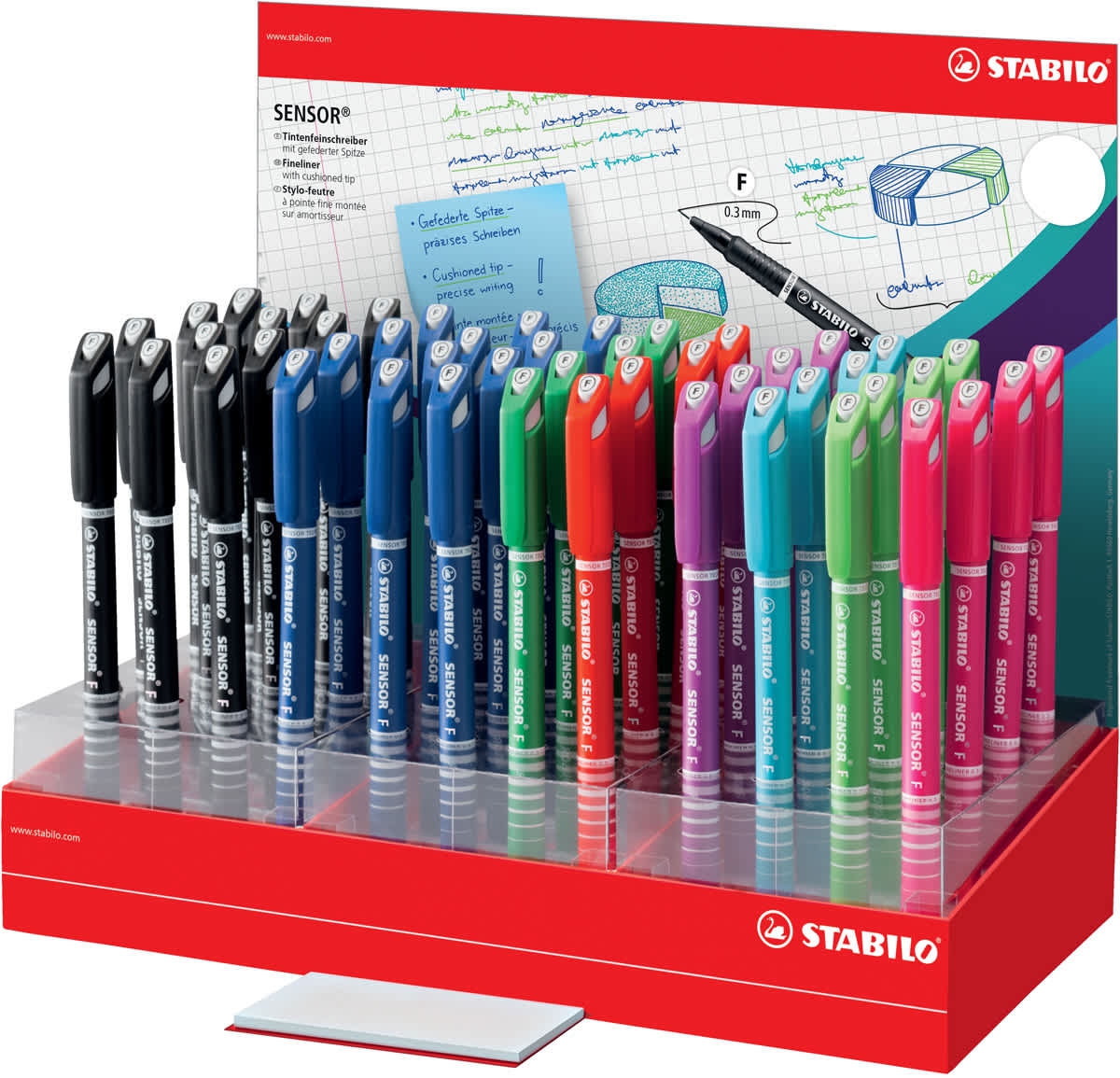 SENSOR 8-Color Counter Assortment Display Assortment