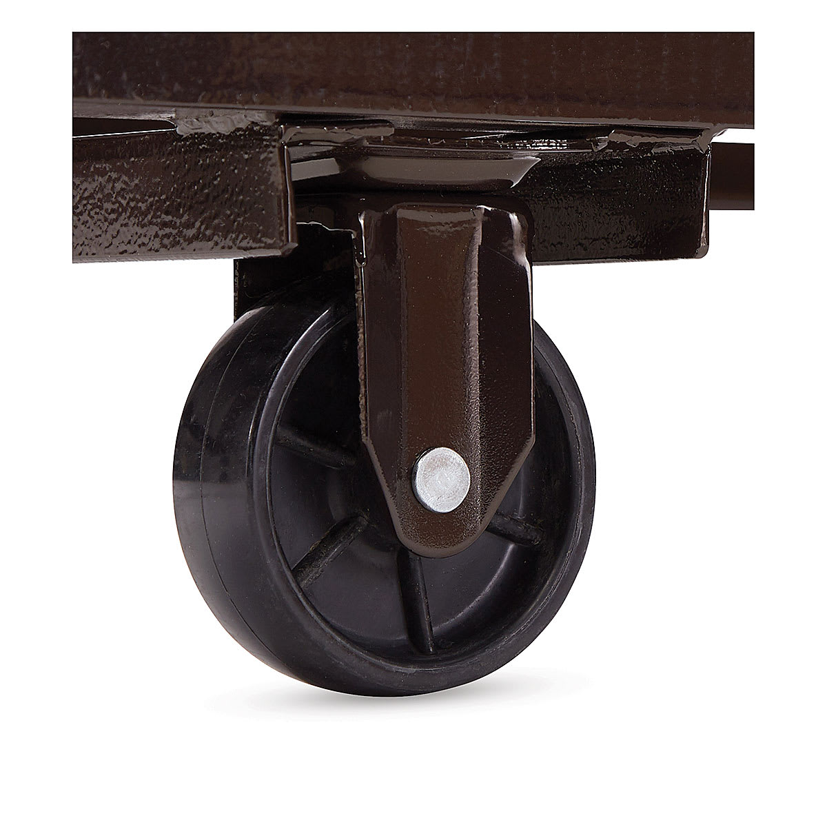 National Public Seating - Closeup of caster on Chair Dolly