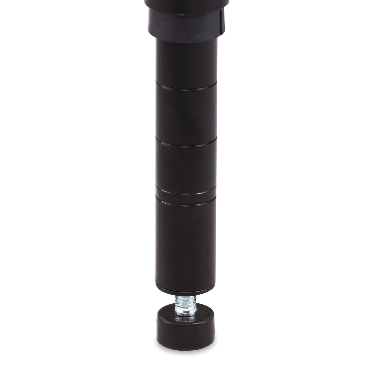 Safco Wire Desk - Black (Close-up of desk leg with floor glide)