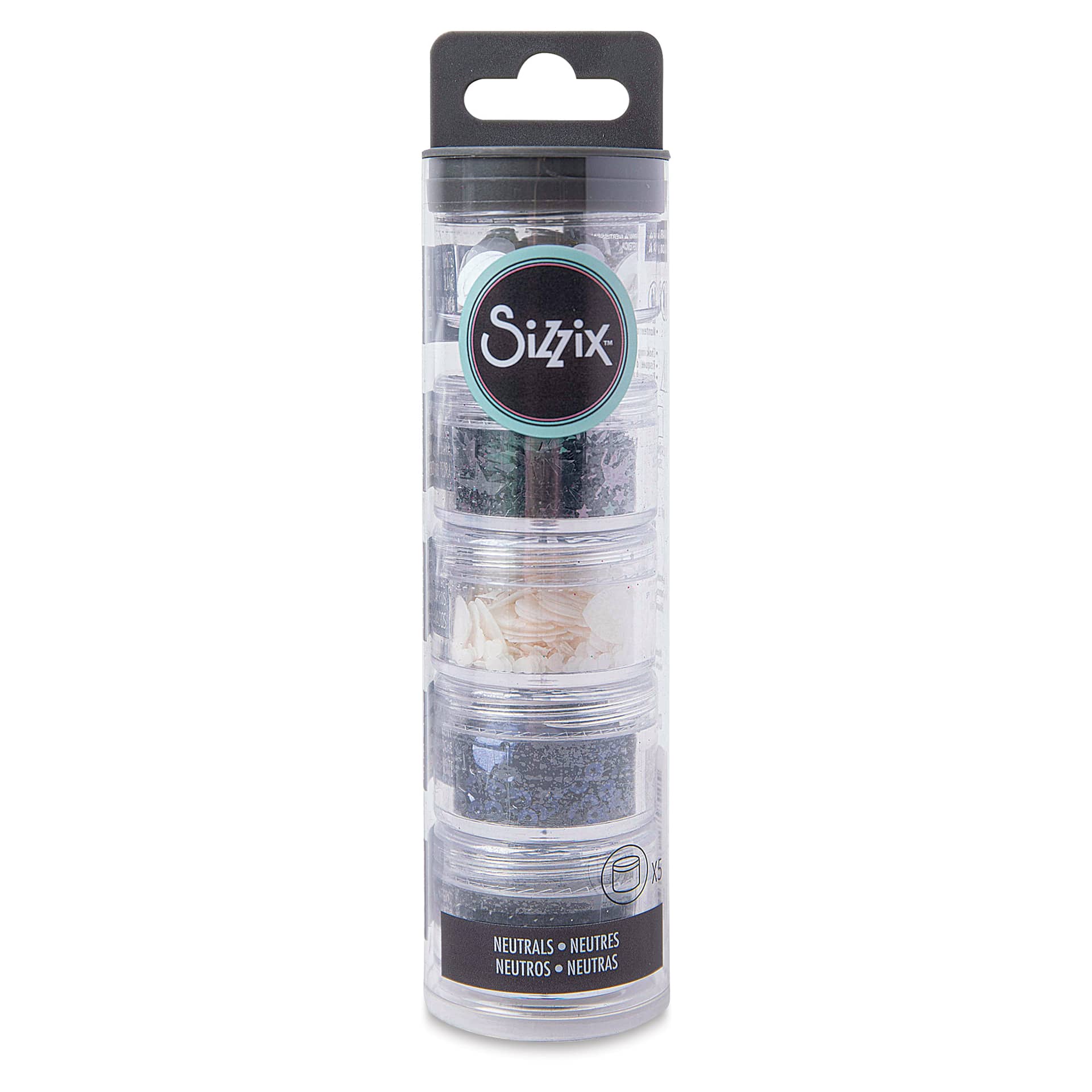 Sizzix Sequins and Beads - Neutrals - front of packaging