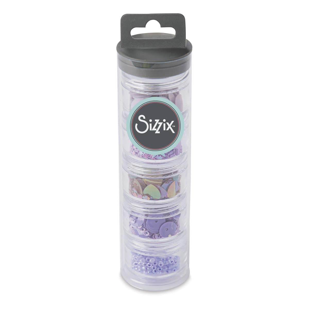 Sizzix Sequins and Beads - Lavender Dust - front of packaging