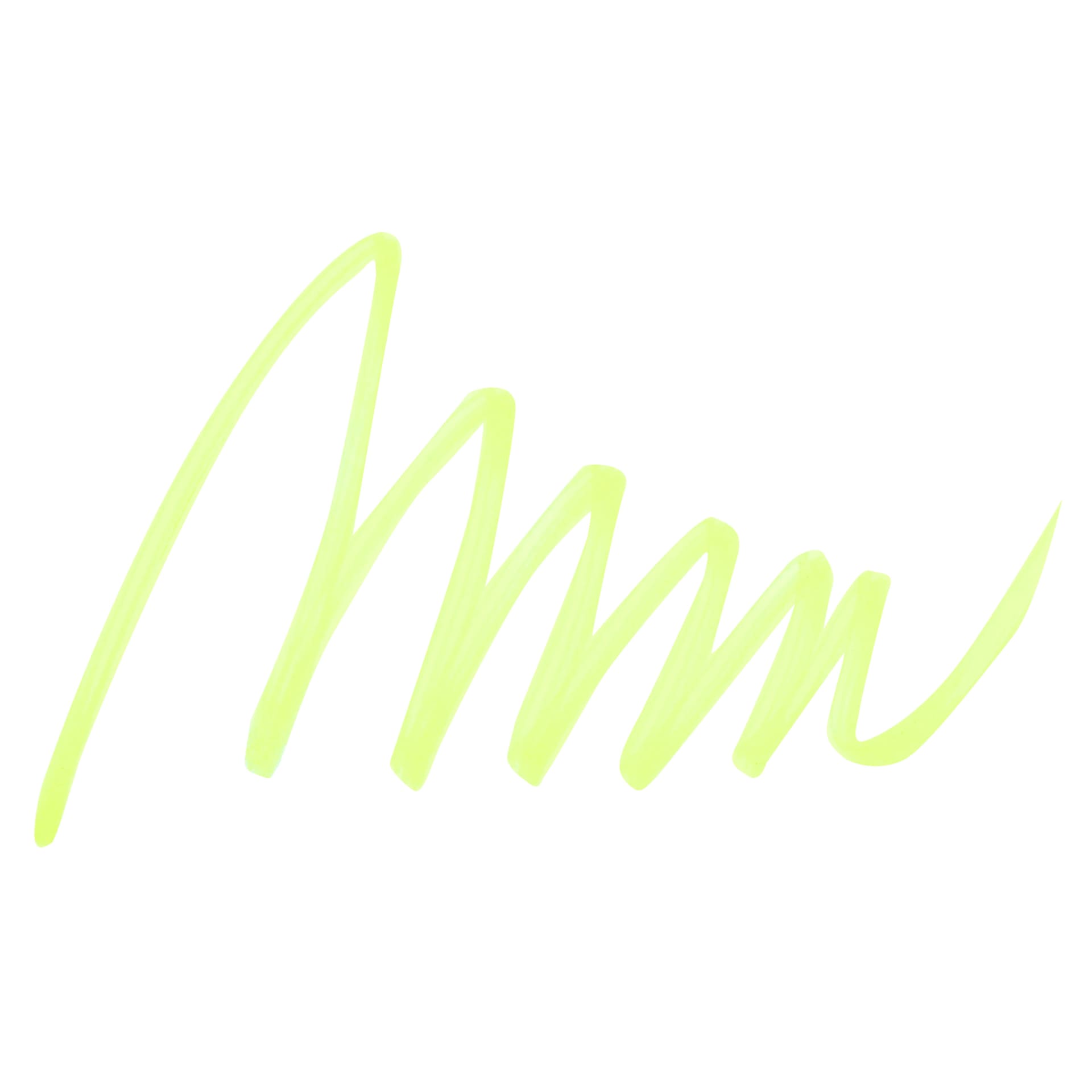 Marvy Uchida LePen Flex Marker - Fluorescent Yellow, swatch