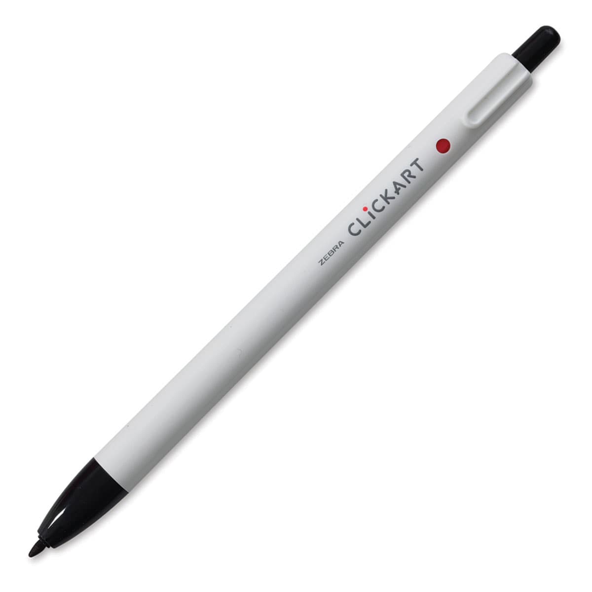 Zebra ClickArt Retractable Markers - Single retractable Marker at angle
