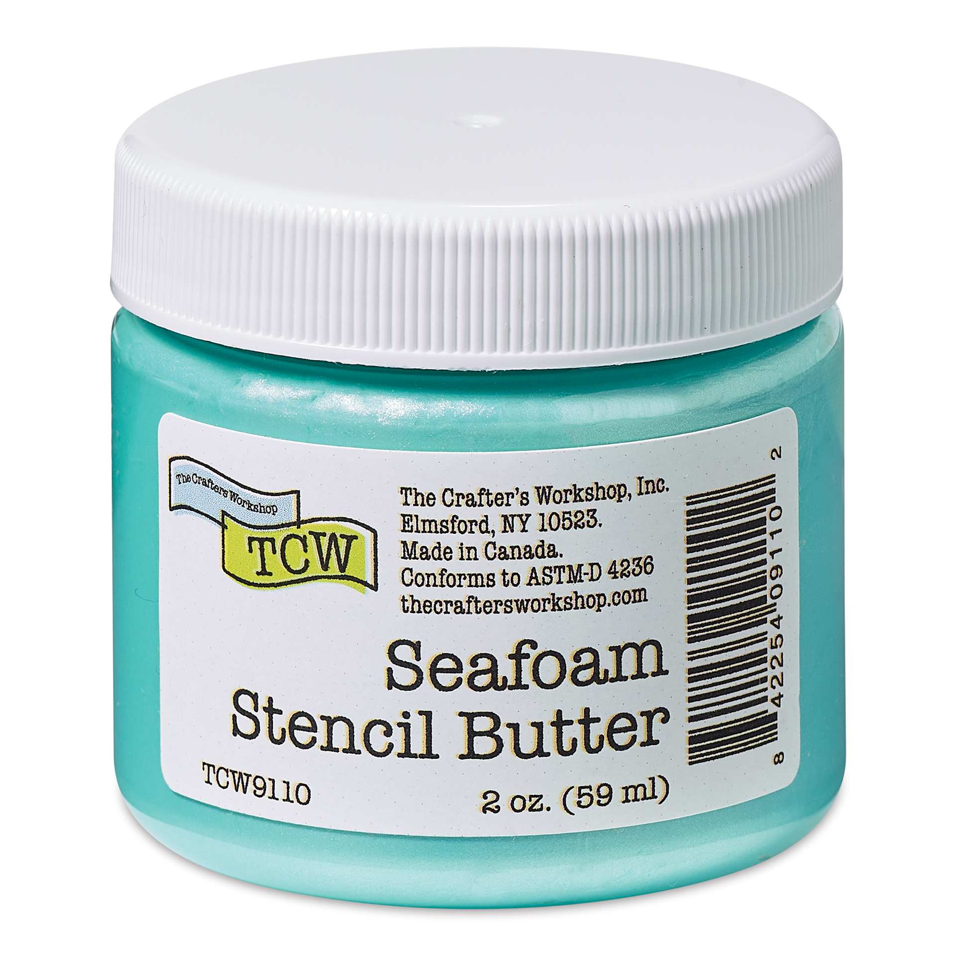 Stencil Butter Acrylic Paint - Seafoam, 2 oz, Jar