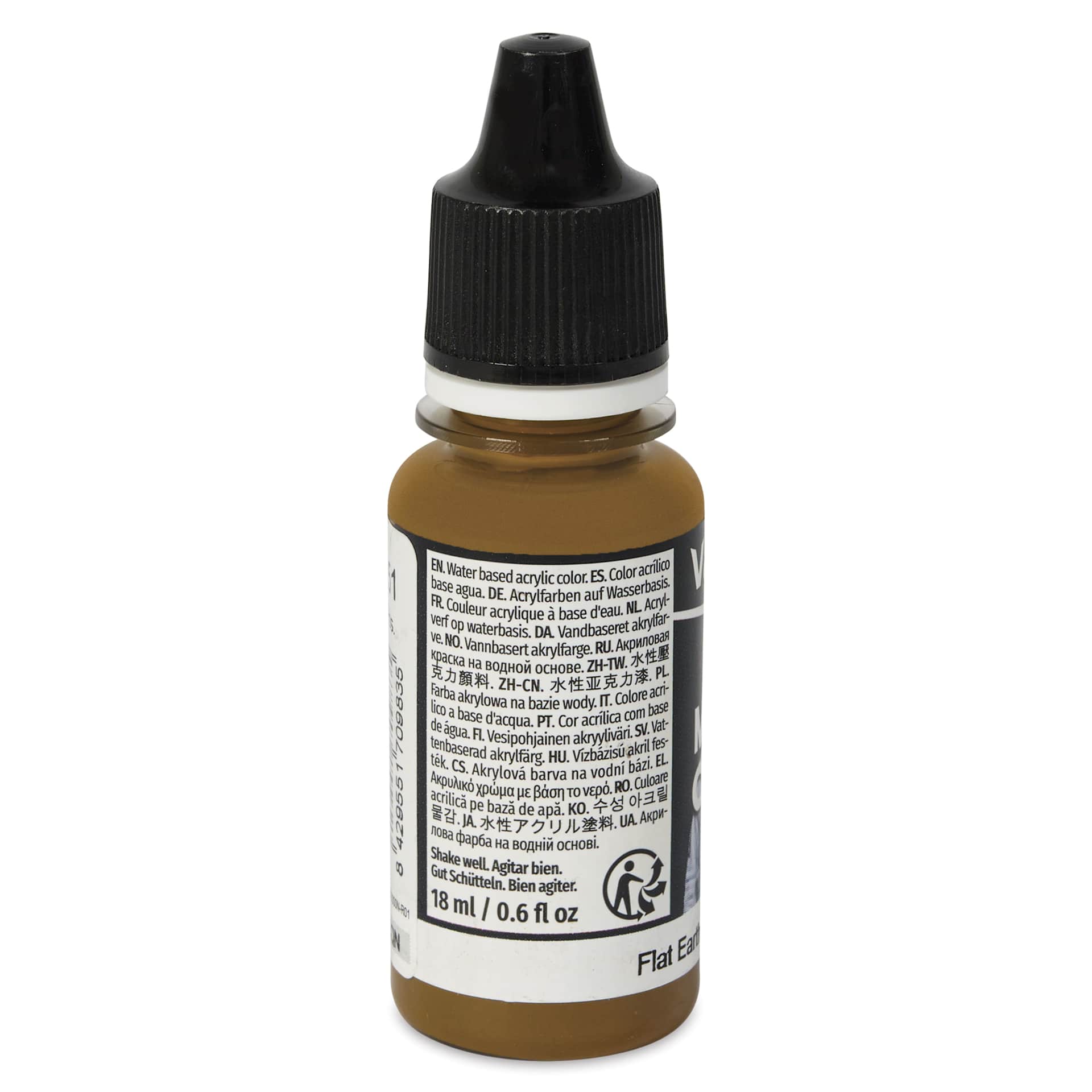 Vallejo Acrylic Model Color Paint - Flat Earth, 18 ml back