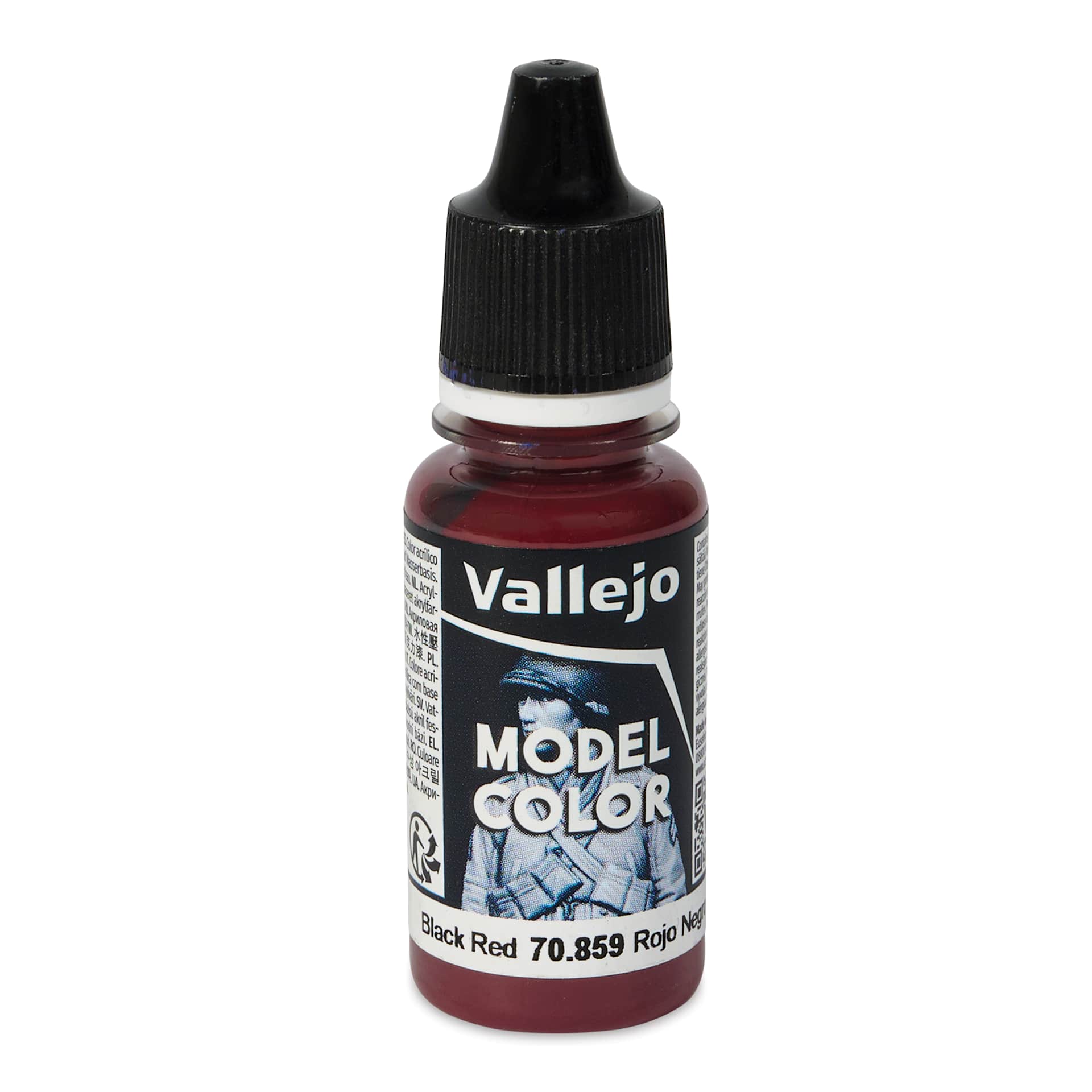Vallejo Acrylic Model Color Paint - Black Red, 18 ml | BLICK Art