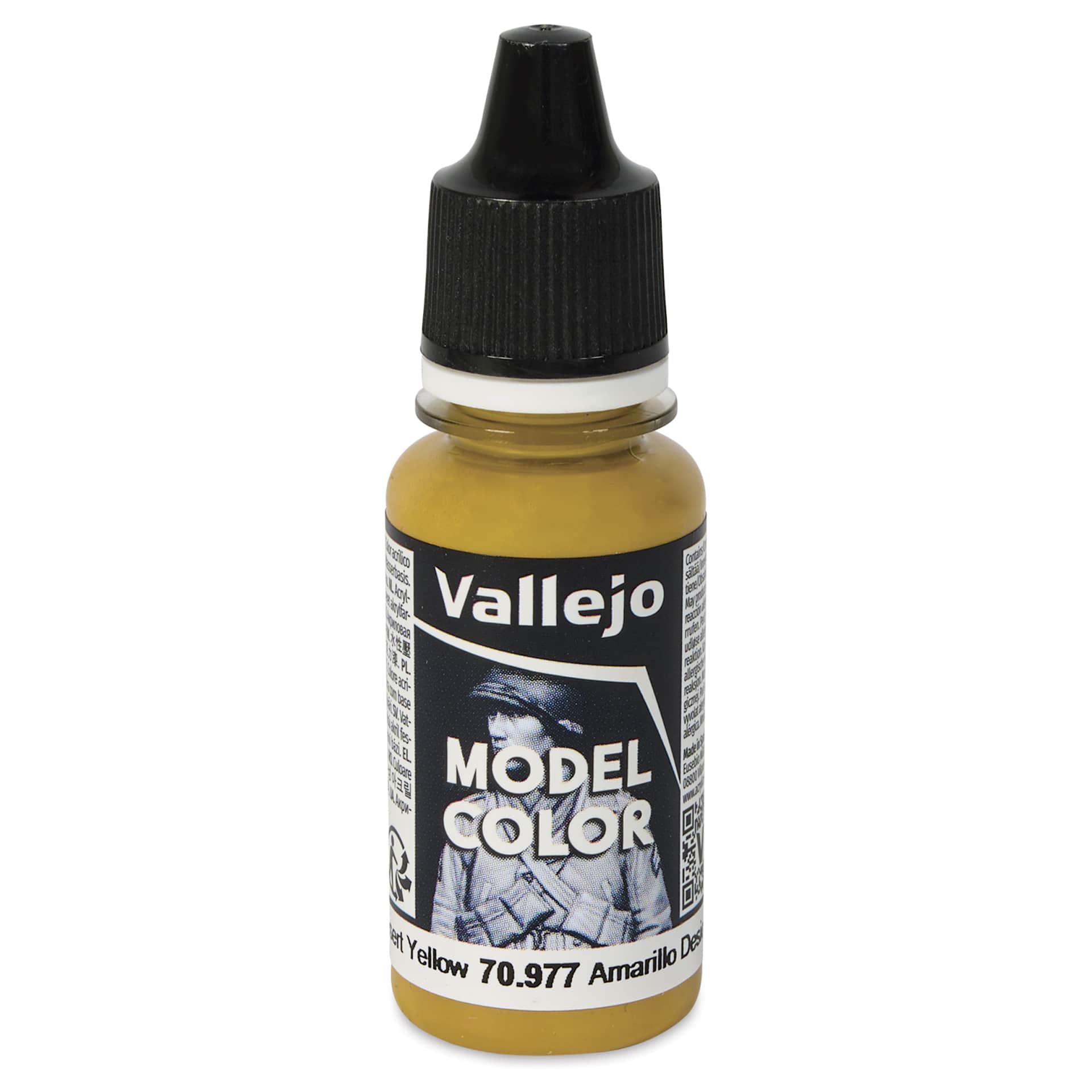 Vallejo Acrylic Model Color Paint - Desert Yellow, 18 ml