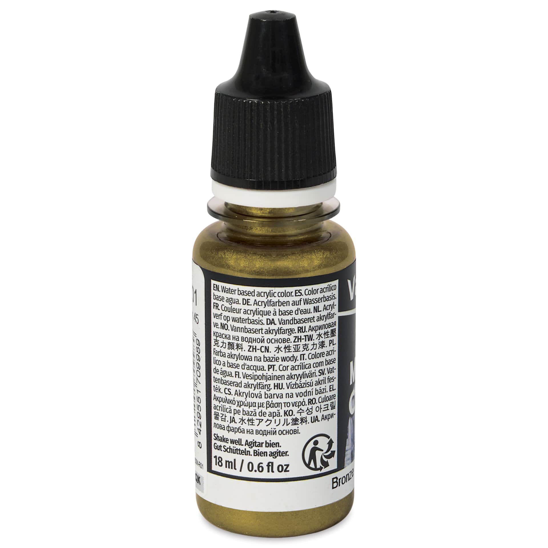 Vallejo Acrylic Model Color Paint - Bronze, 18 ml back