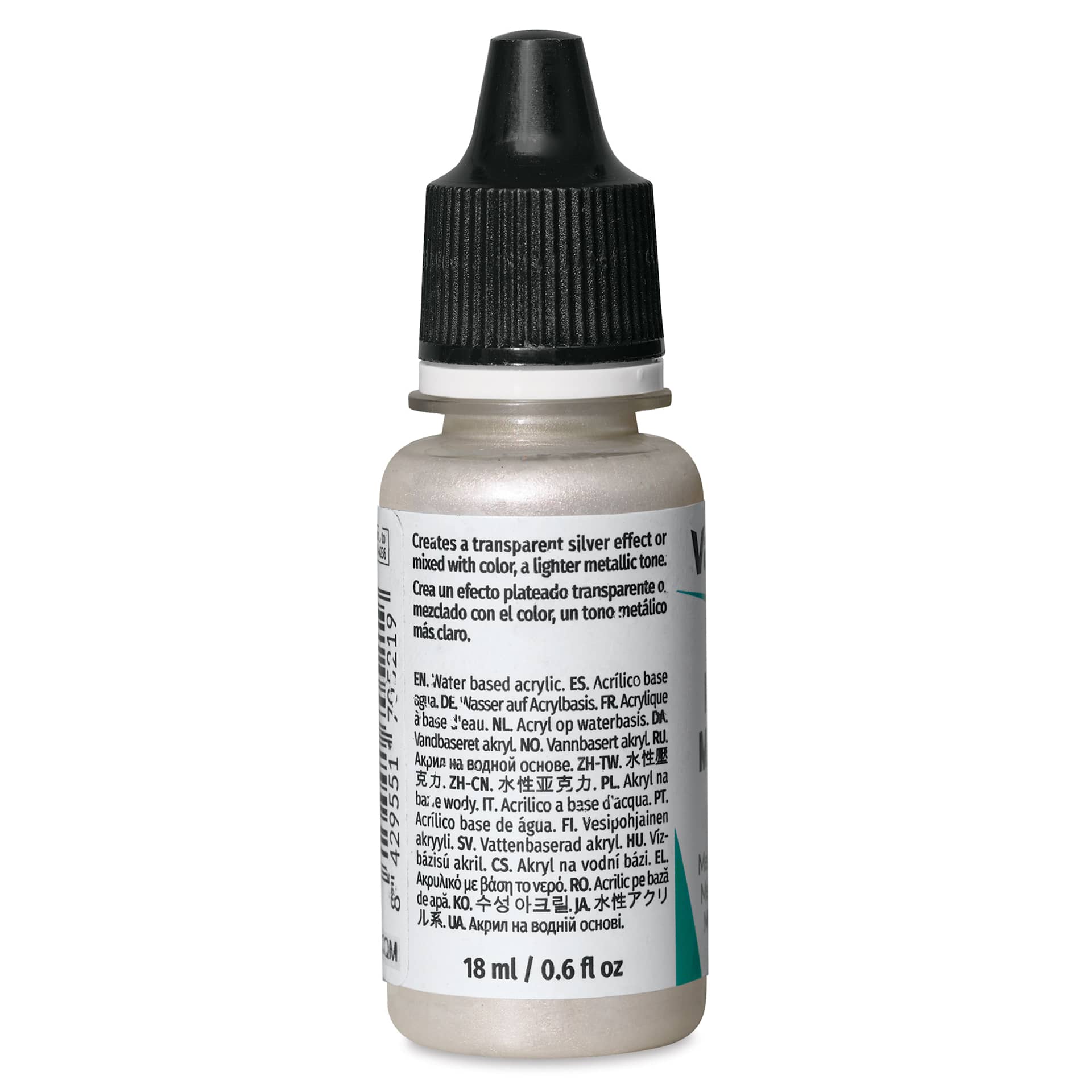 Vallejo Model Color Metal Medium - 18 ml side view