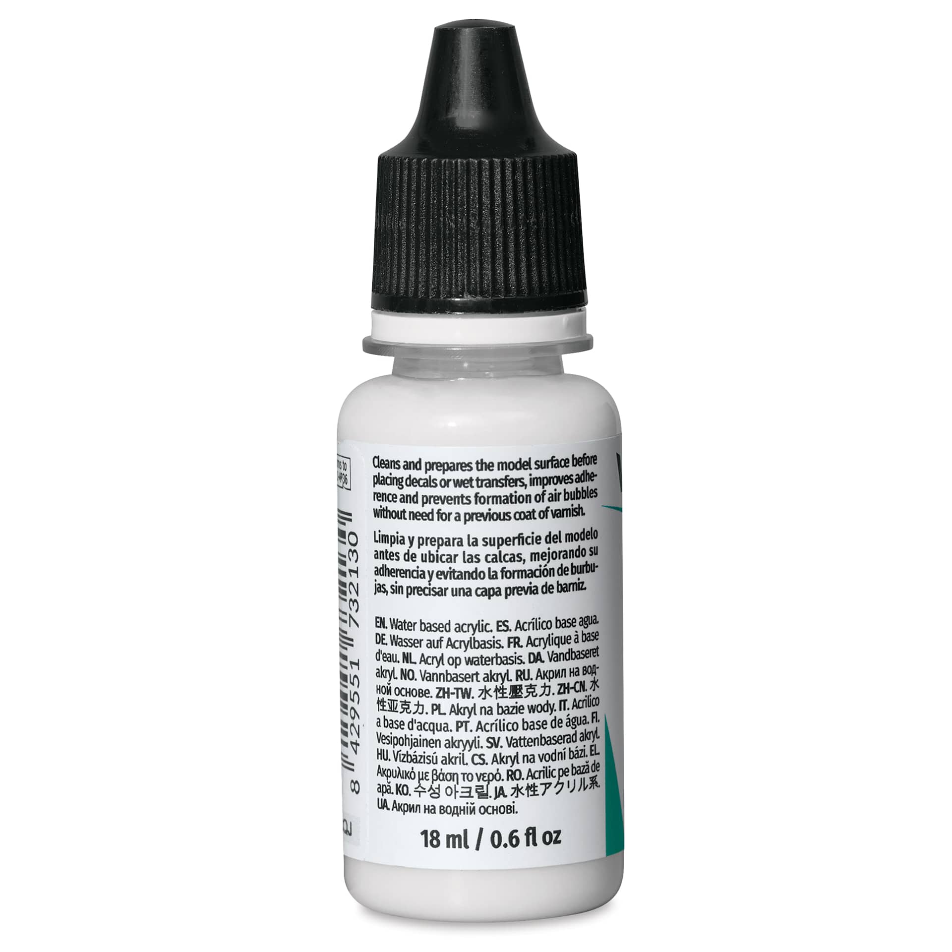 Vallejo Model Color Decal Medium - Decal Fix, 18 ml side view