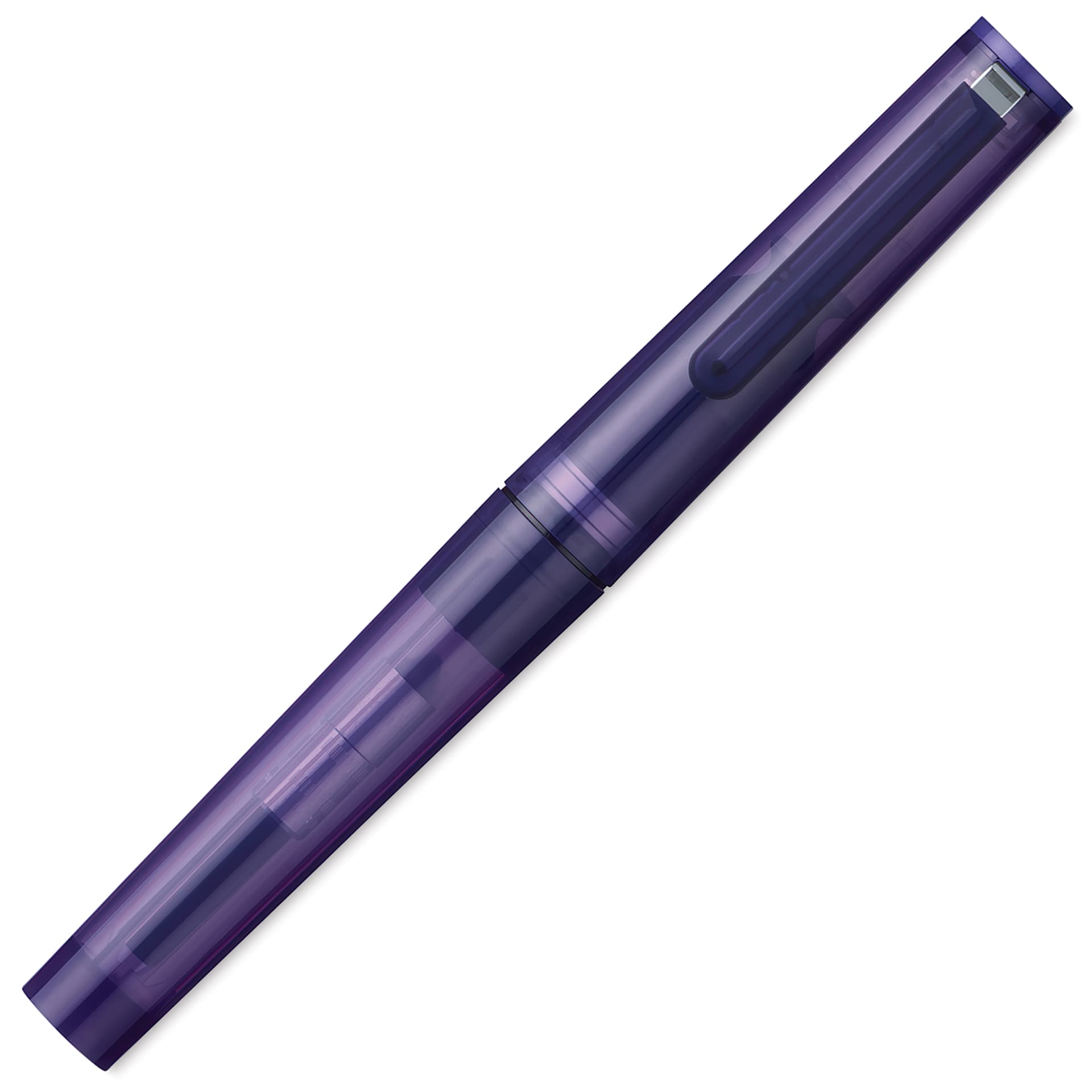 Sailor TUZU Adjust Fountain Pen - Translucent Violet, Fine, cap on