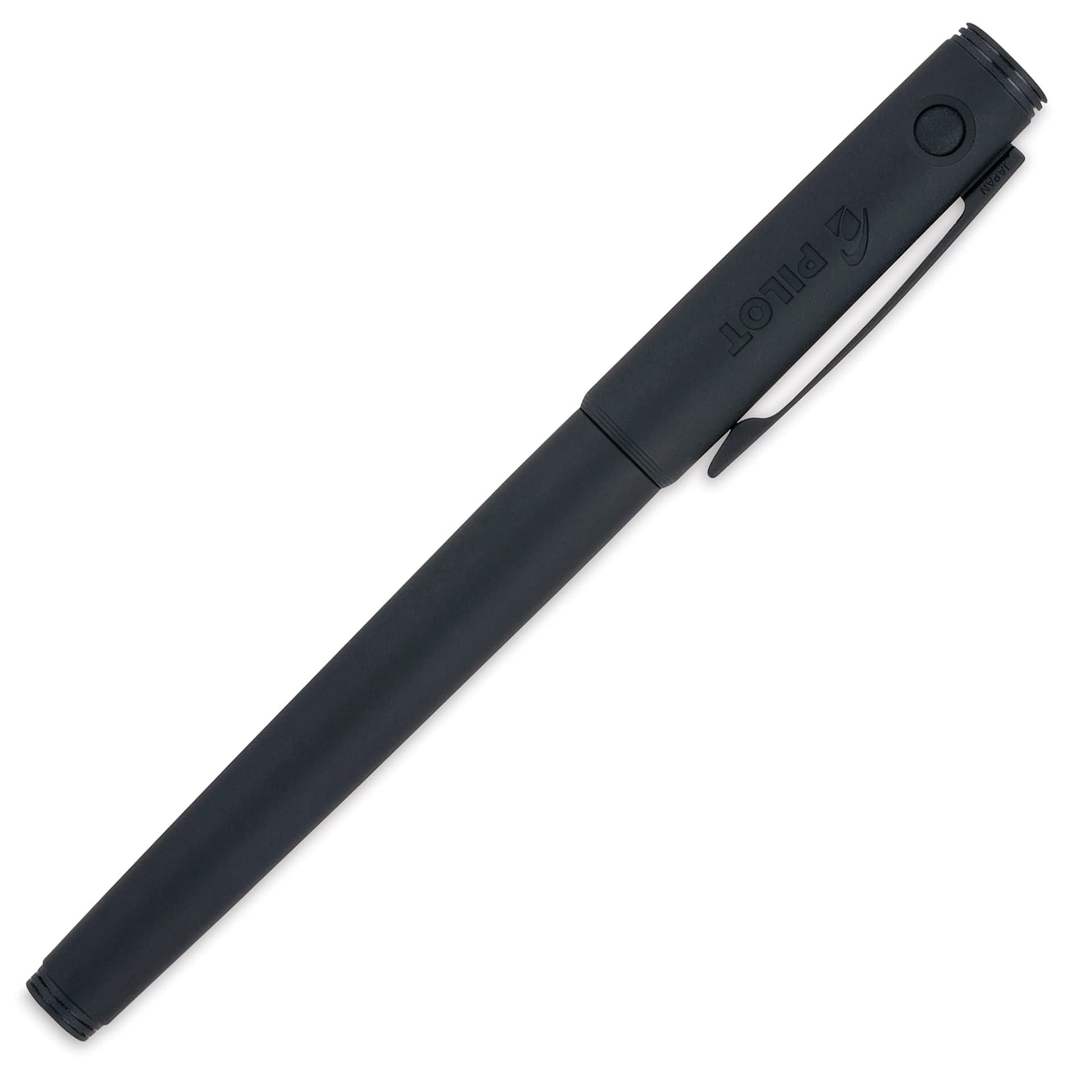 Pilot Explorer Fountain Pen - Black Matte, cap on
