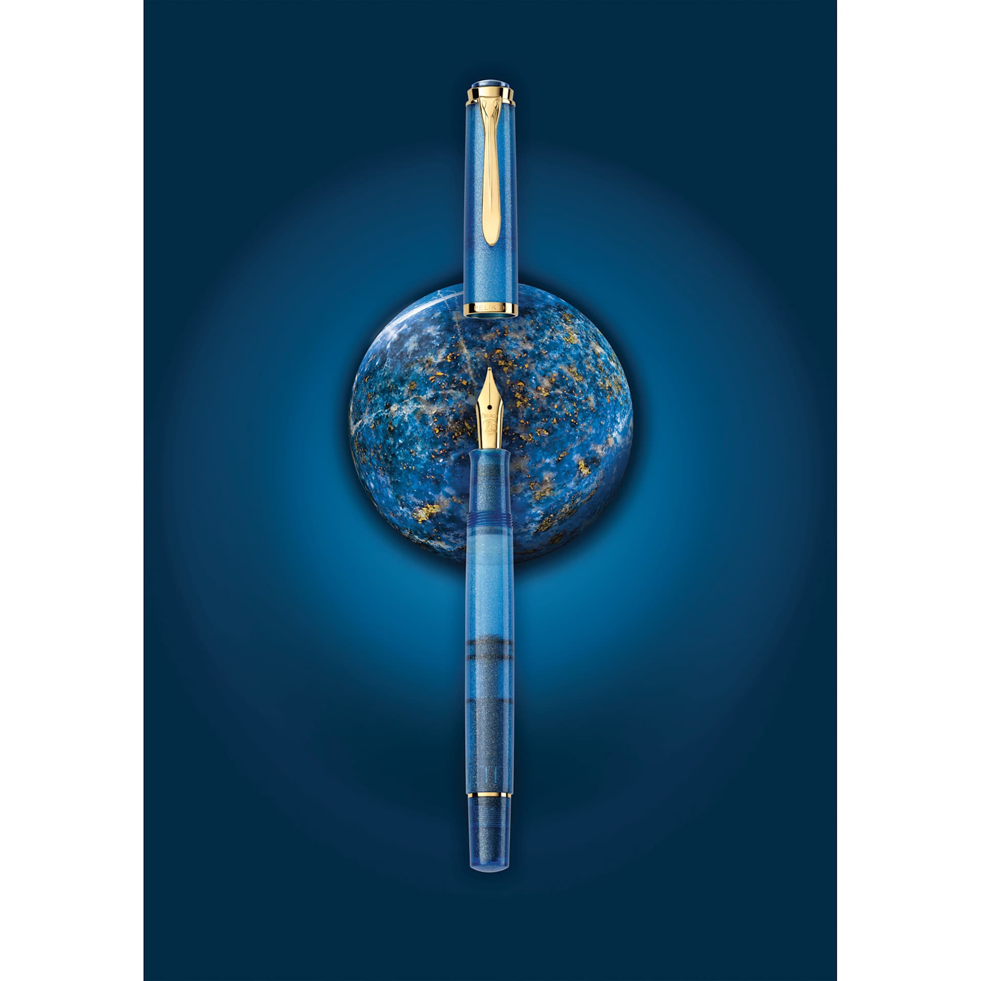 Pelikan M200 Fountain Pen - Golden Lapis