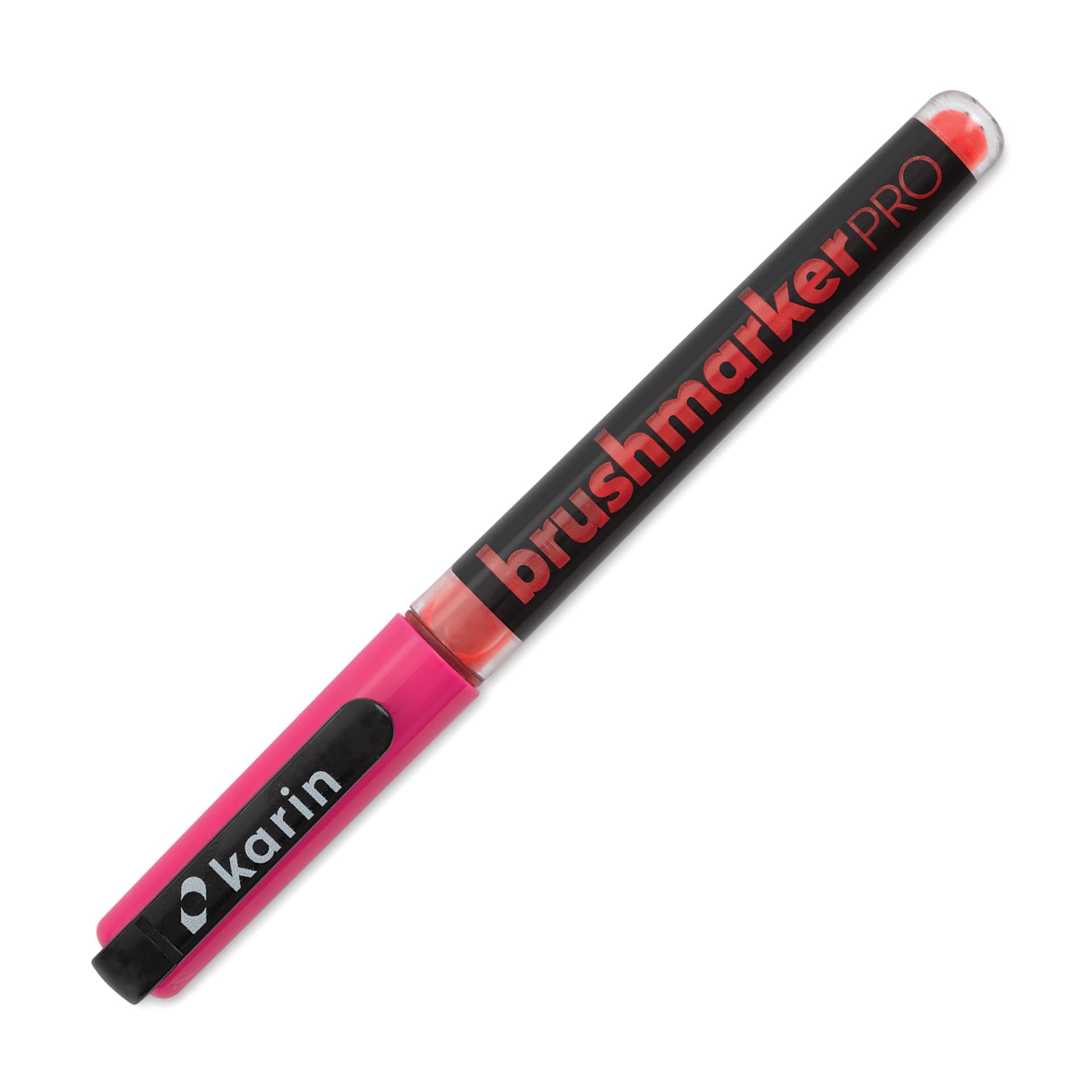 Karin Brushmarkers Pro Marker - Neon Pink, cap on