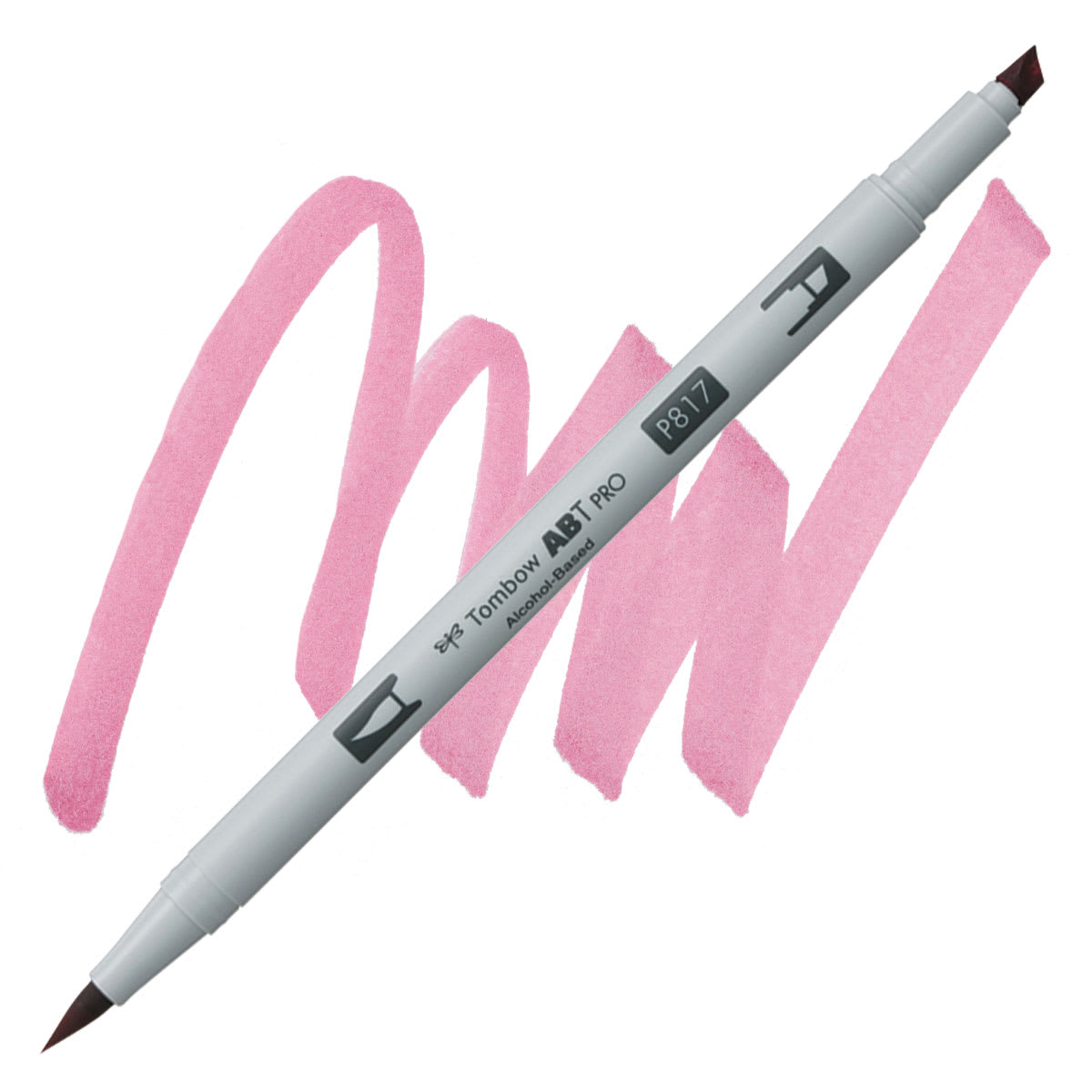 Tombow ABT PRO Alcohol Marker - Mauve, P817 marker and swatch