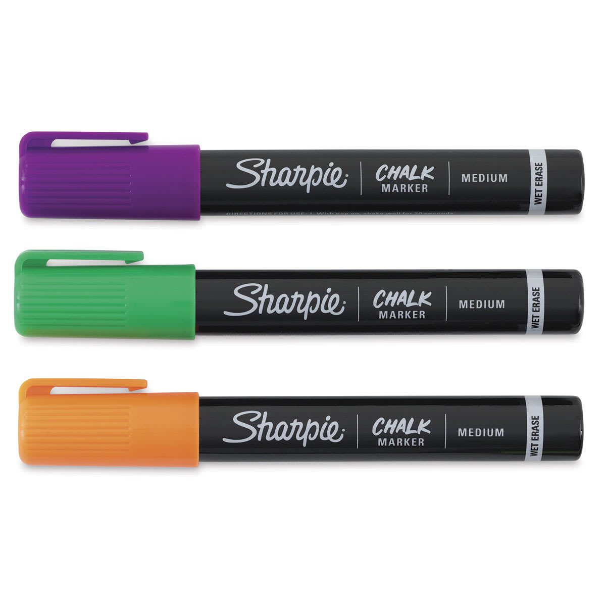 Sharpie Chalk Markers - Set of 3 Secondary Colors capped in row 