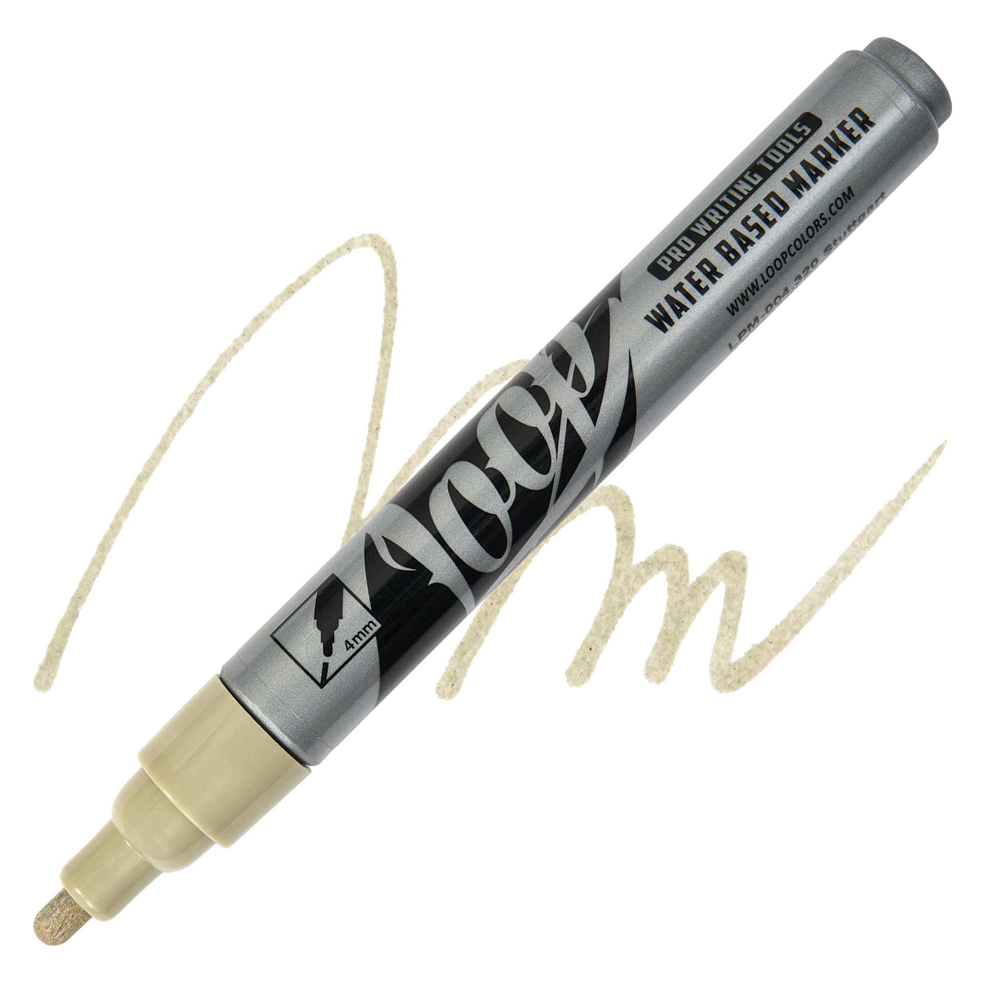 Loop Water-Based Acrylic Marker - Stuttgard, 2 mm, marker and swatch