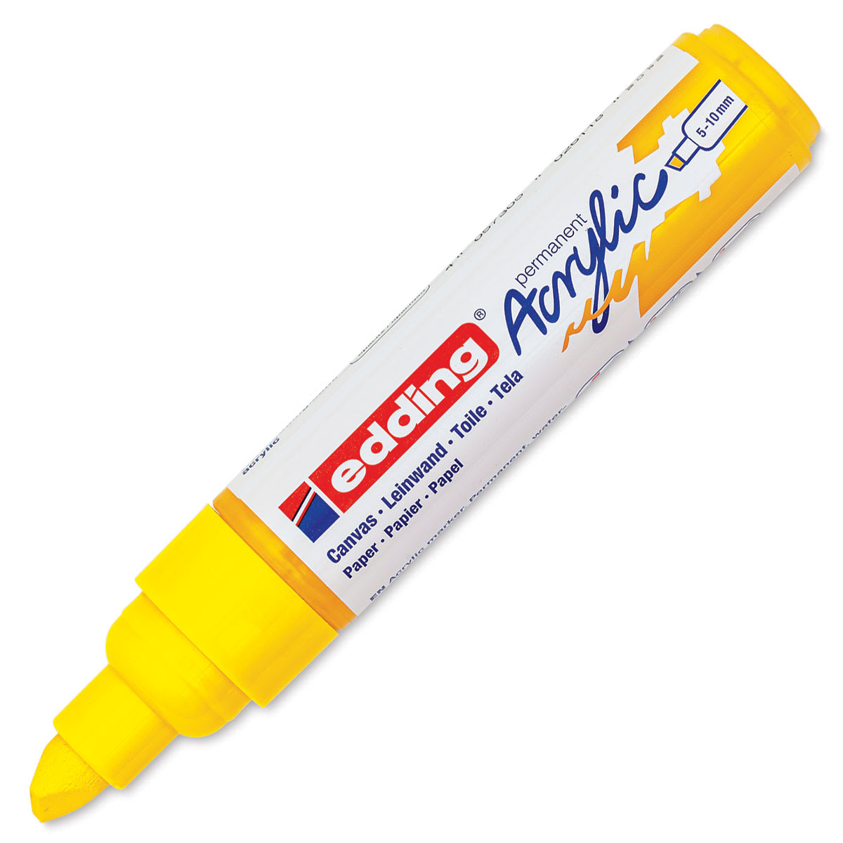 Edding Acrylic Paint Marker - Traffic Yellow 905, Broad, Cap Off