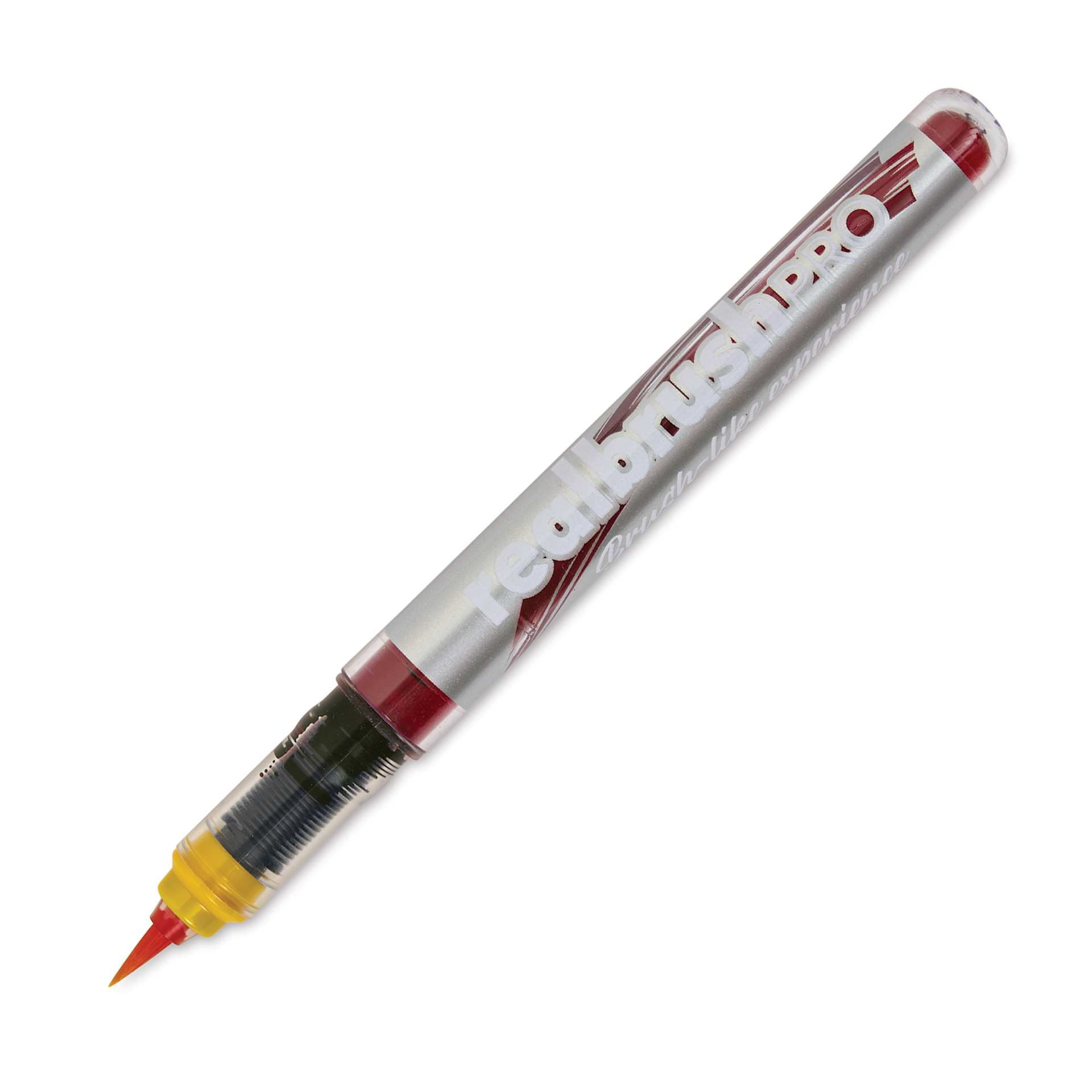 Karin Realbrush Pro Marker - Gold, 4 mm, Brush Tip, cap off