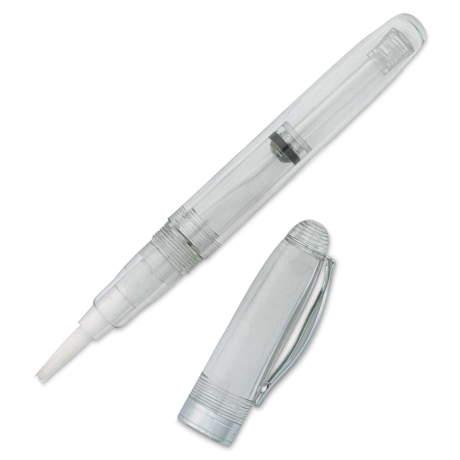 Noodler's Ink Ahab Brush Pen - Clear, pen and cap