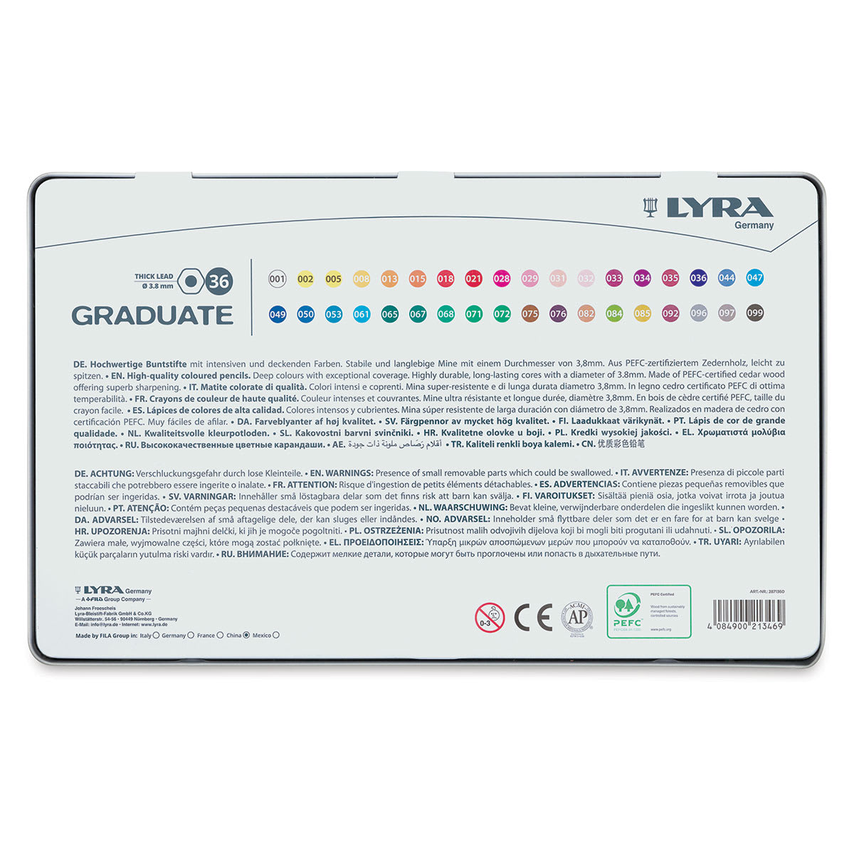 Lyra Graduate Colored Pencils - Set of 36
