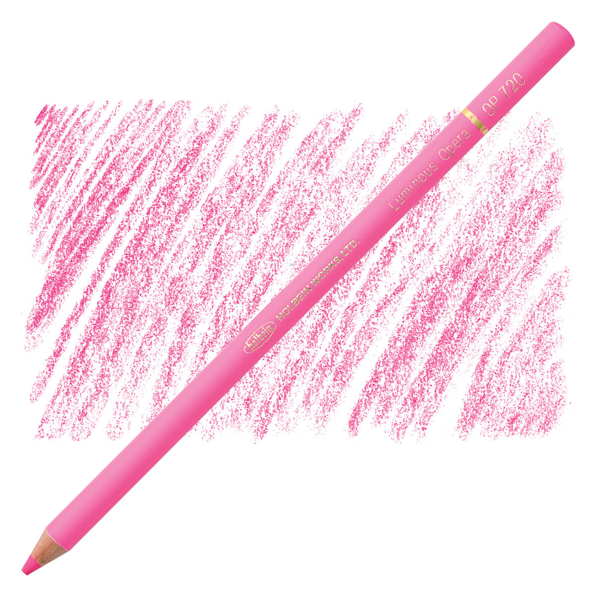 Holbein Artists' Colored Pencil - Luminous Opera, OP720 pencil and swatch