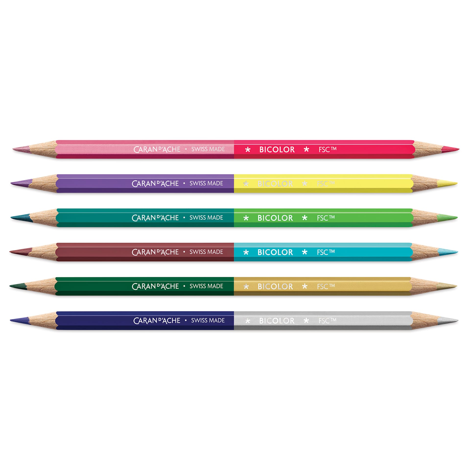 Caran d'Ache Claim Your Style BiColor Pencils Set | BLICK Art