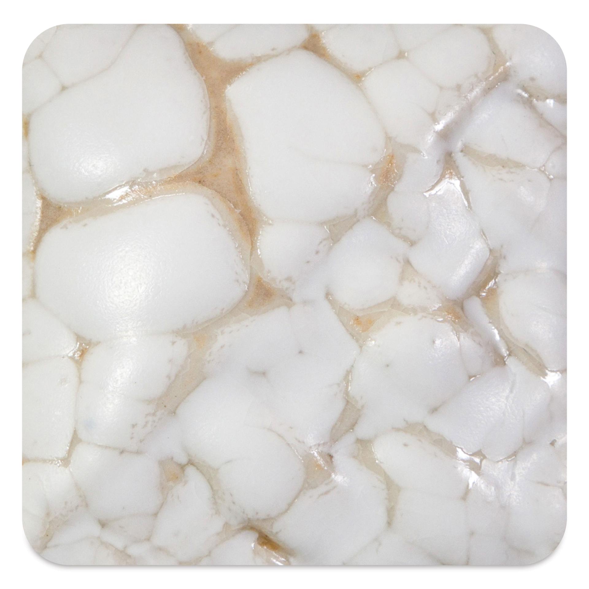 Mayco Stoneware Mudcrack Glaze - White, fired at cone 10 reduction