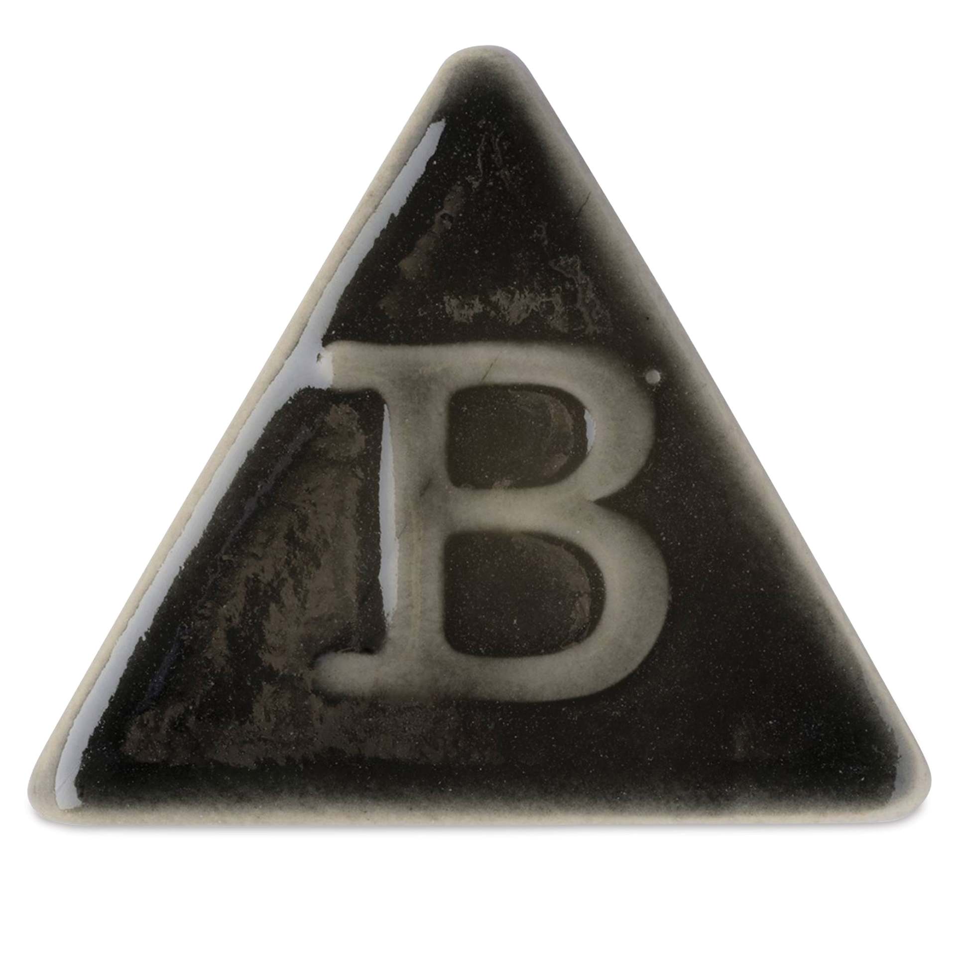 Botz Pro Glaze - Onyx Black, 800 ml sample fired to 1250°C / 2282°F