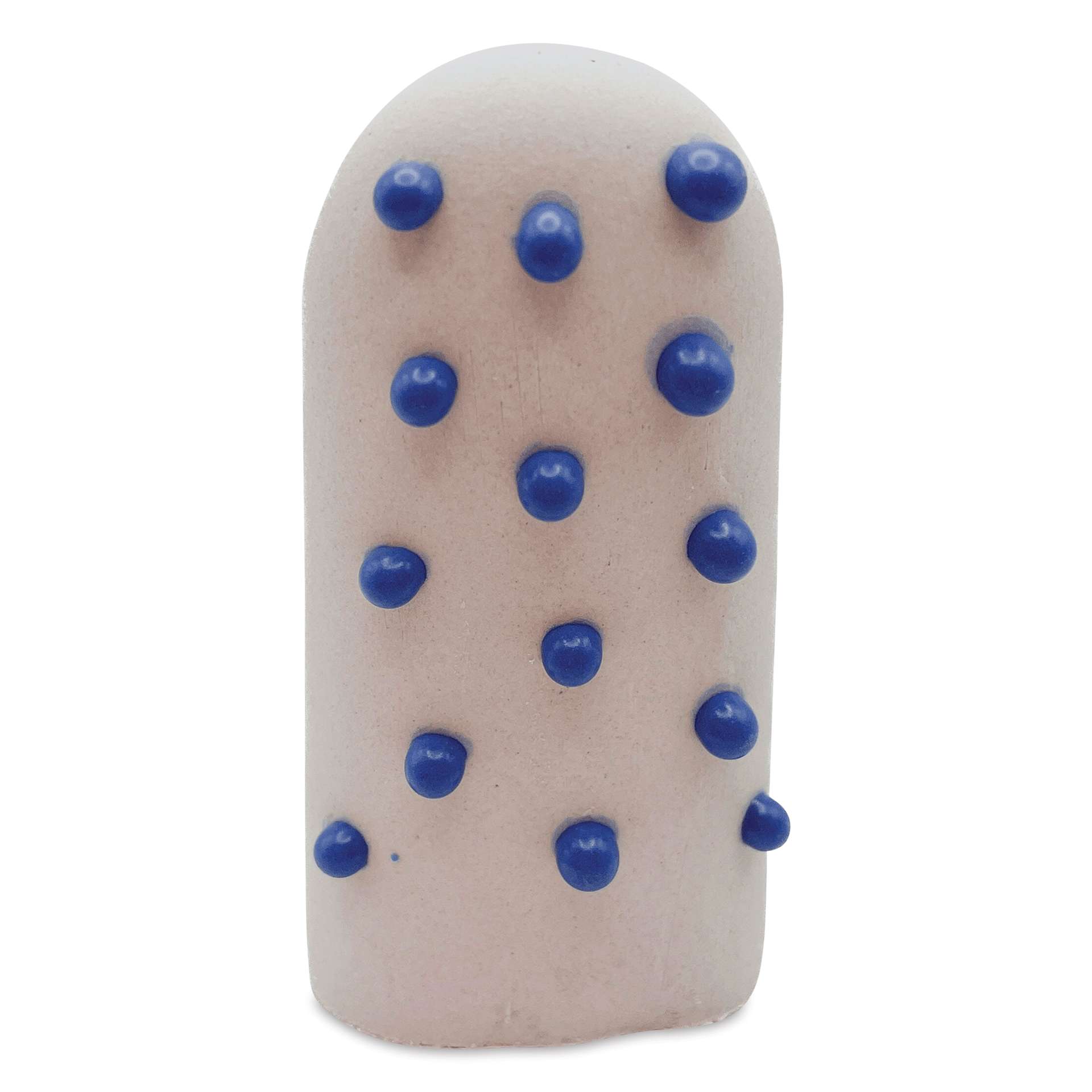 Ritual Glaze Melt Gloop Glaze - Blue - finished example, dots