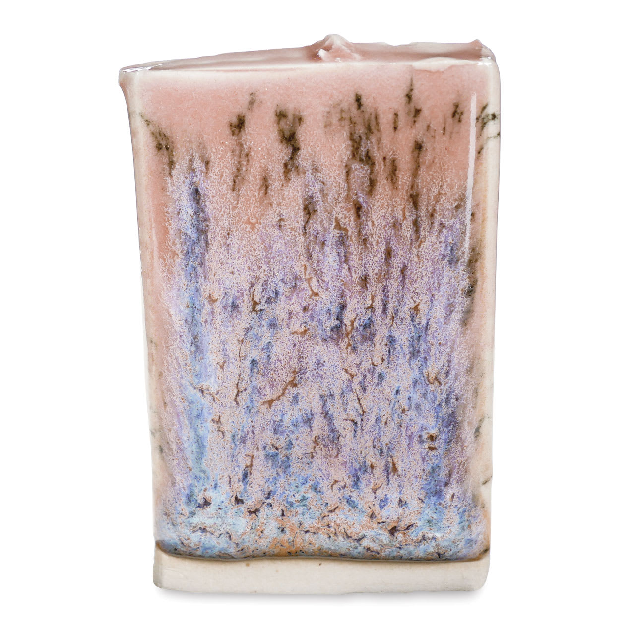 Amaco Crawls Glaze - CR-18 Speckled Flux - over C-53 fired flat