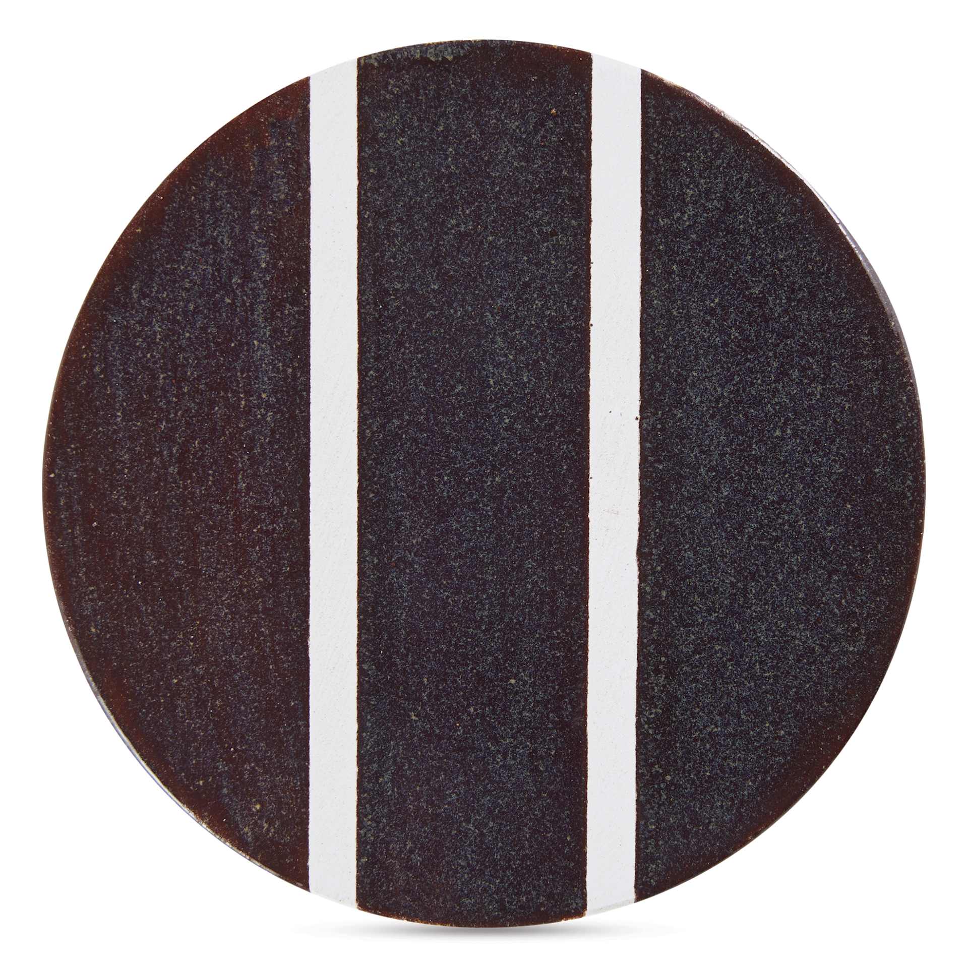 Speedball Studio Plus Glaze - Plumberry Ember, 16 oz one, two, and three coat comparison