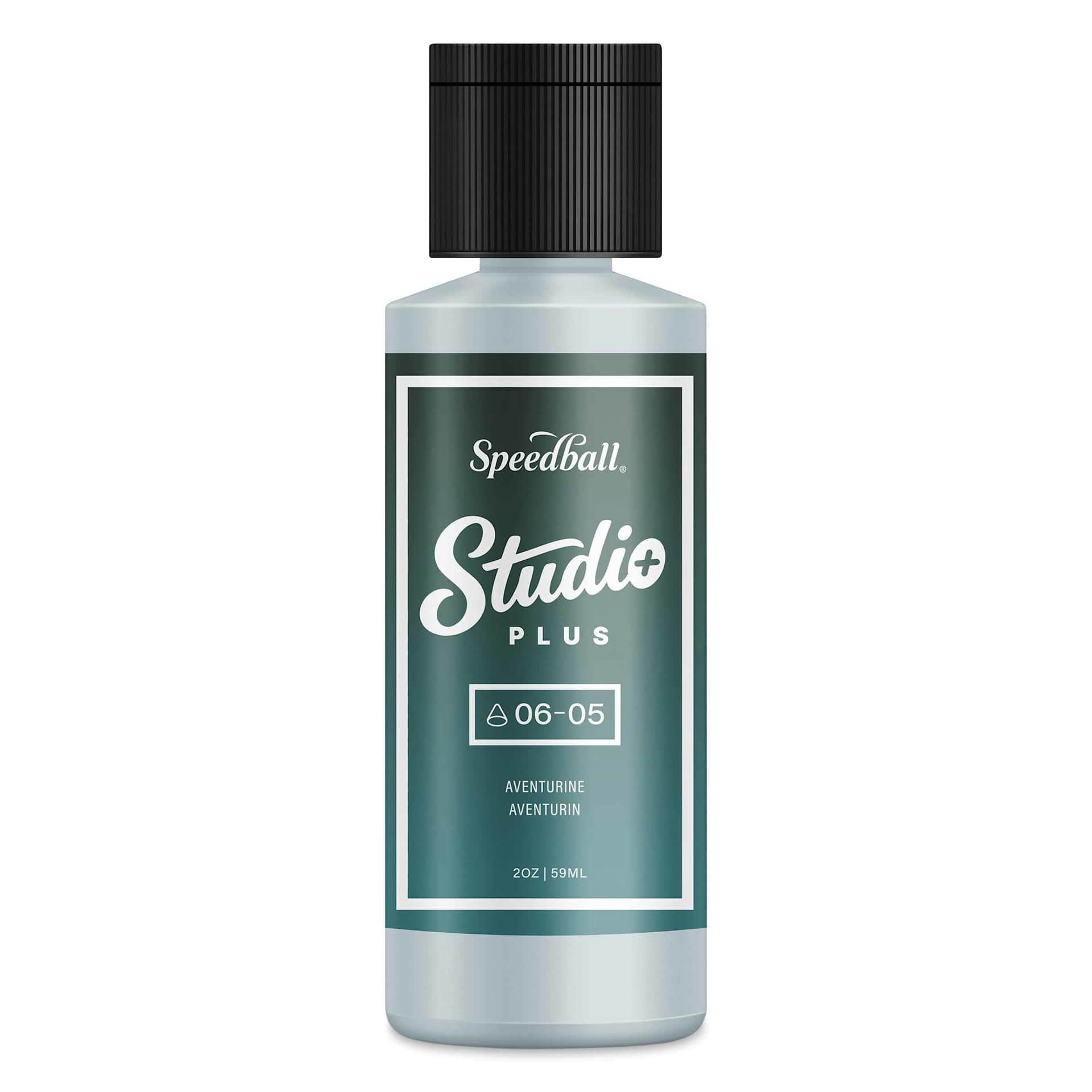 Speedball Studio Plus Glaze - Aventurine, 2 oz