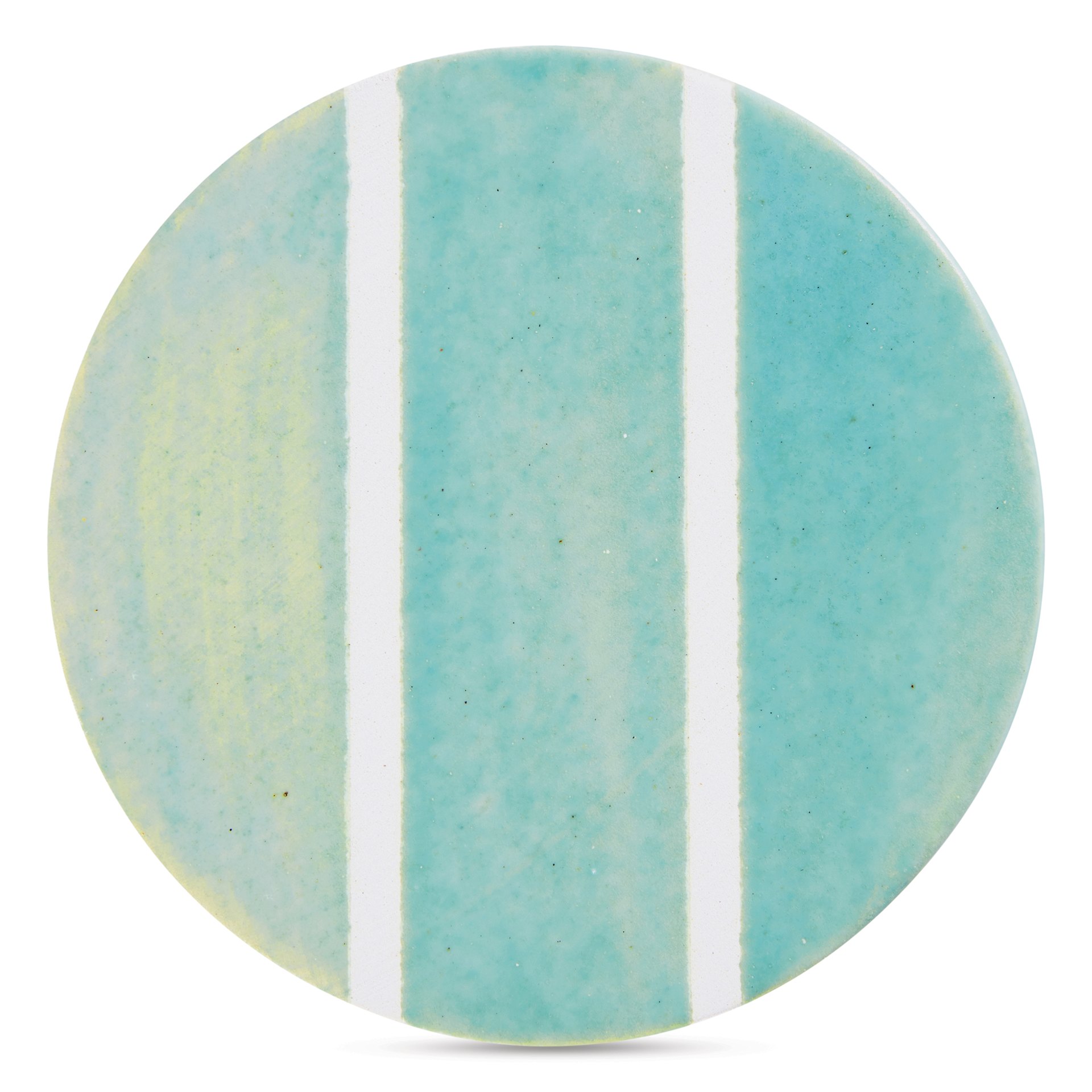 Speedball Studio Plus Glaze - Caribbean, 16 oz one, two, and three coat comparison