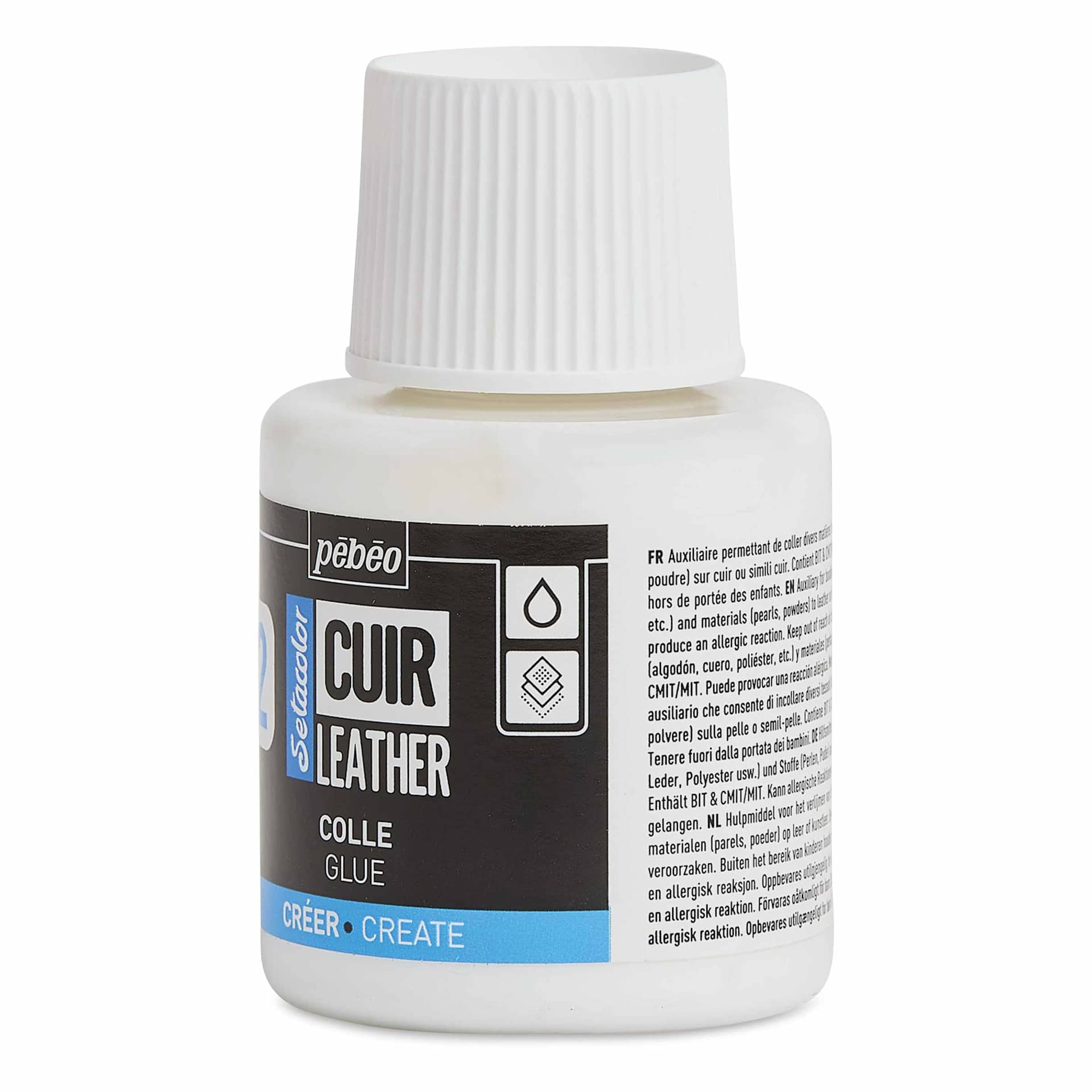 Pebeo Setacolor Leather Glue - 110 ml Bottle right side