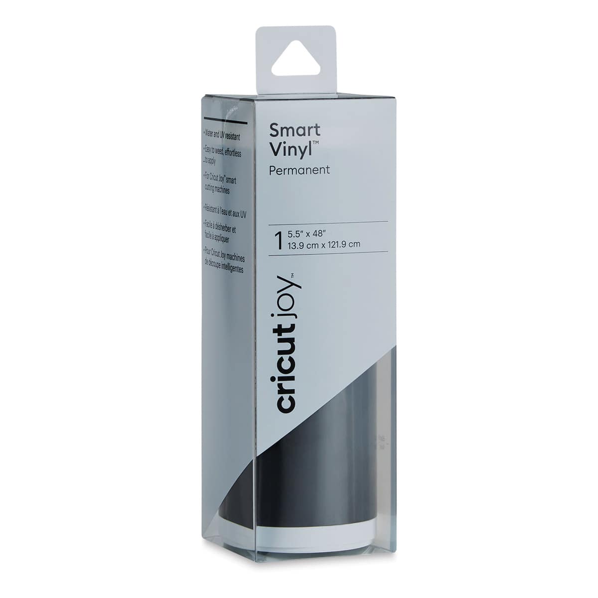 Cricut Joy Permanent Smart Vinyl - Black, 5-1/2" x 48", Roll (In packaging)
