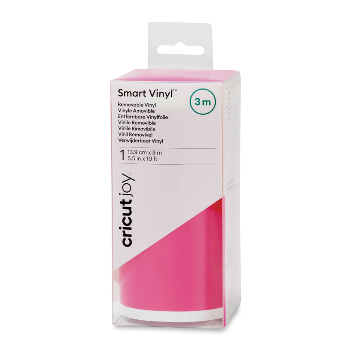 Cricut Joy Removable Smart Vinyl - Party Pink, 5-1/2" x 10 ft, Roll (In packaging)