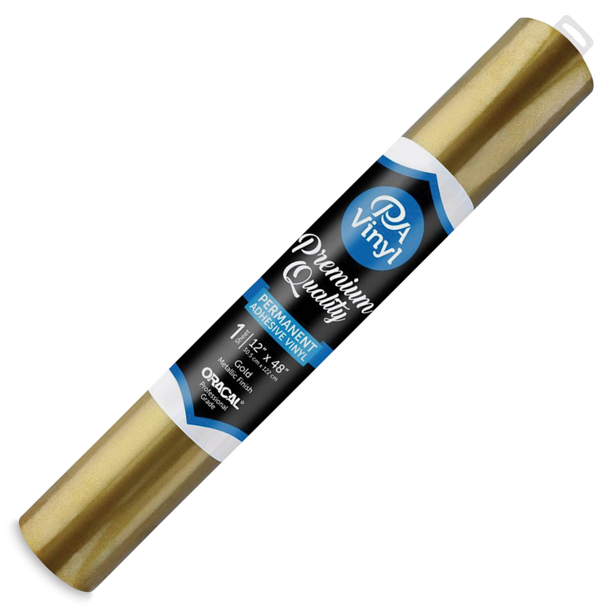 PA Vinyl Permanent Adhesive Vinyl - Metallic Gold, 12" x 48"