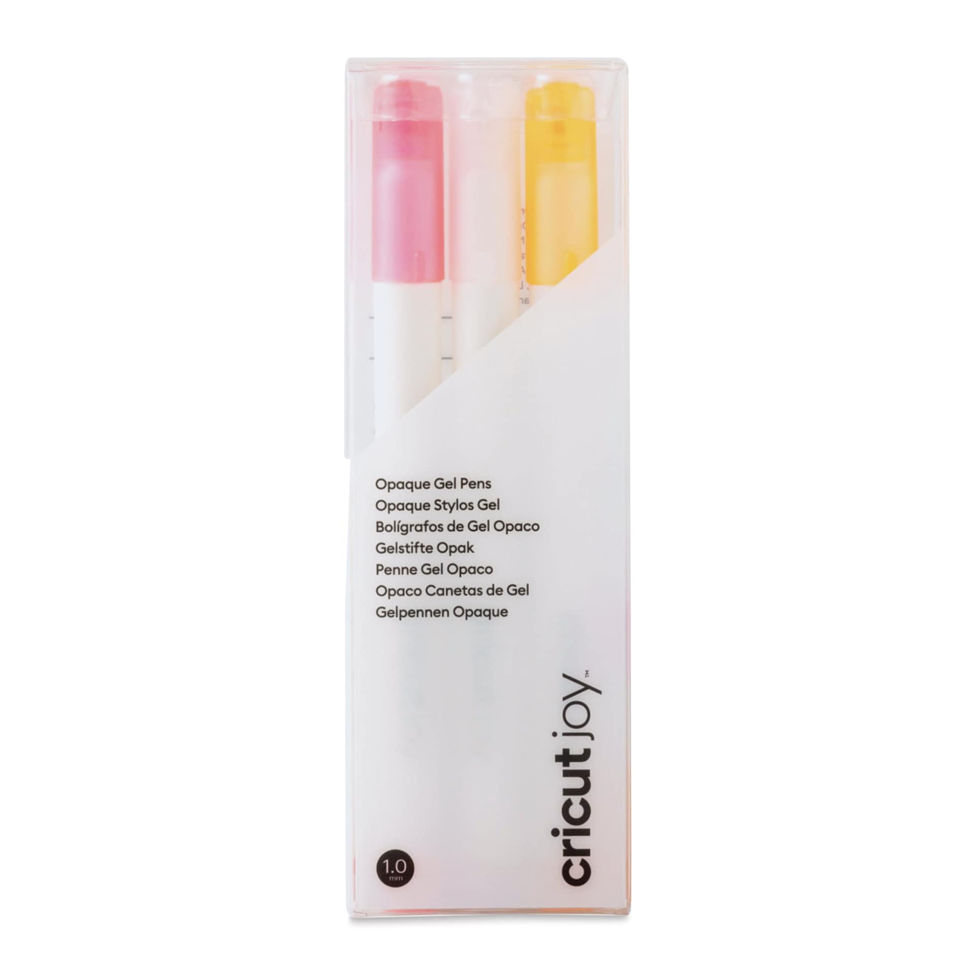 Cricut Joy Gel Pens - Opaque Warm, Set of 3, front of the packaging