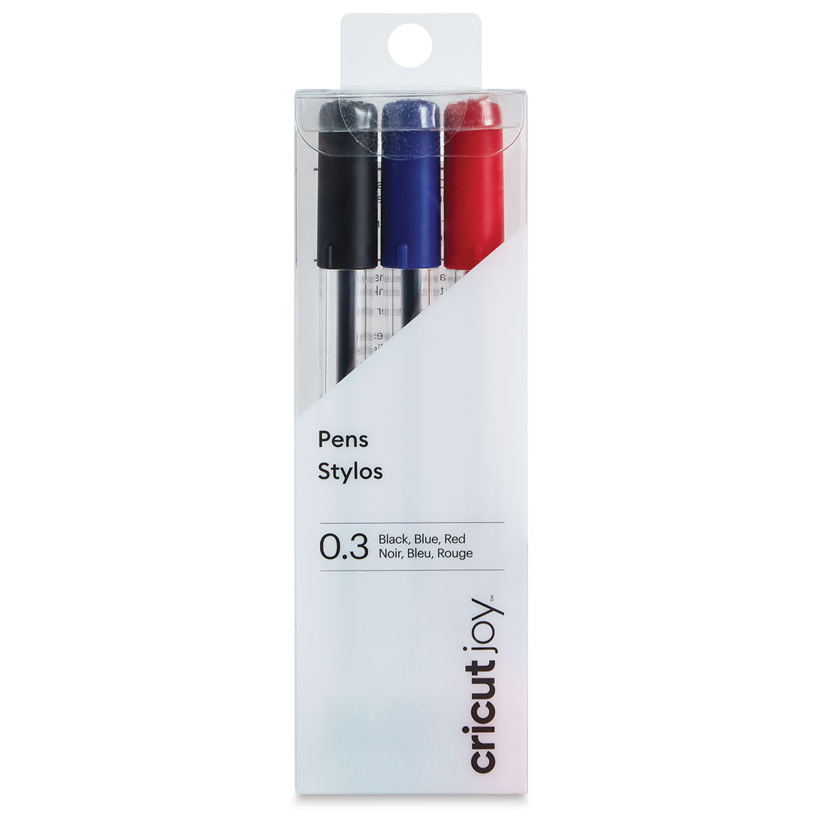 Cricut Joy Extra Fine Point Pens – A, Set of 3, Assorted Colors, 0.3 mm (In packaging)