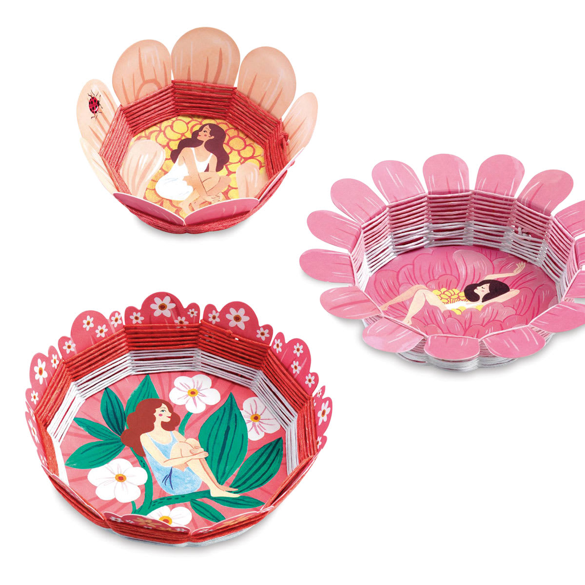 Djeco Do It Yourself Bloom Baskets Kit (Sample completed baskets)