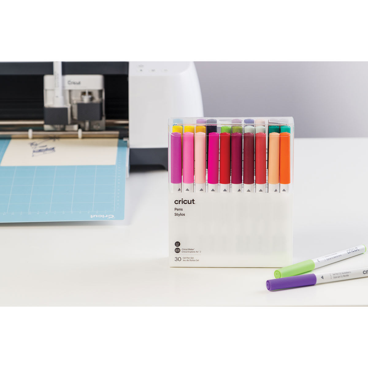 Cricut Gel Pen Set - Ultimate Set of 30, Assorted Colors, 1.0 mm (Gel pens with Cricut machine)