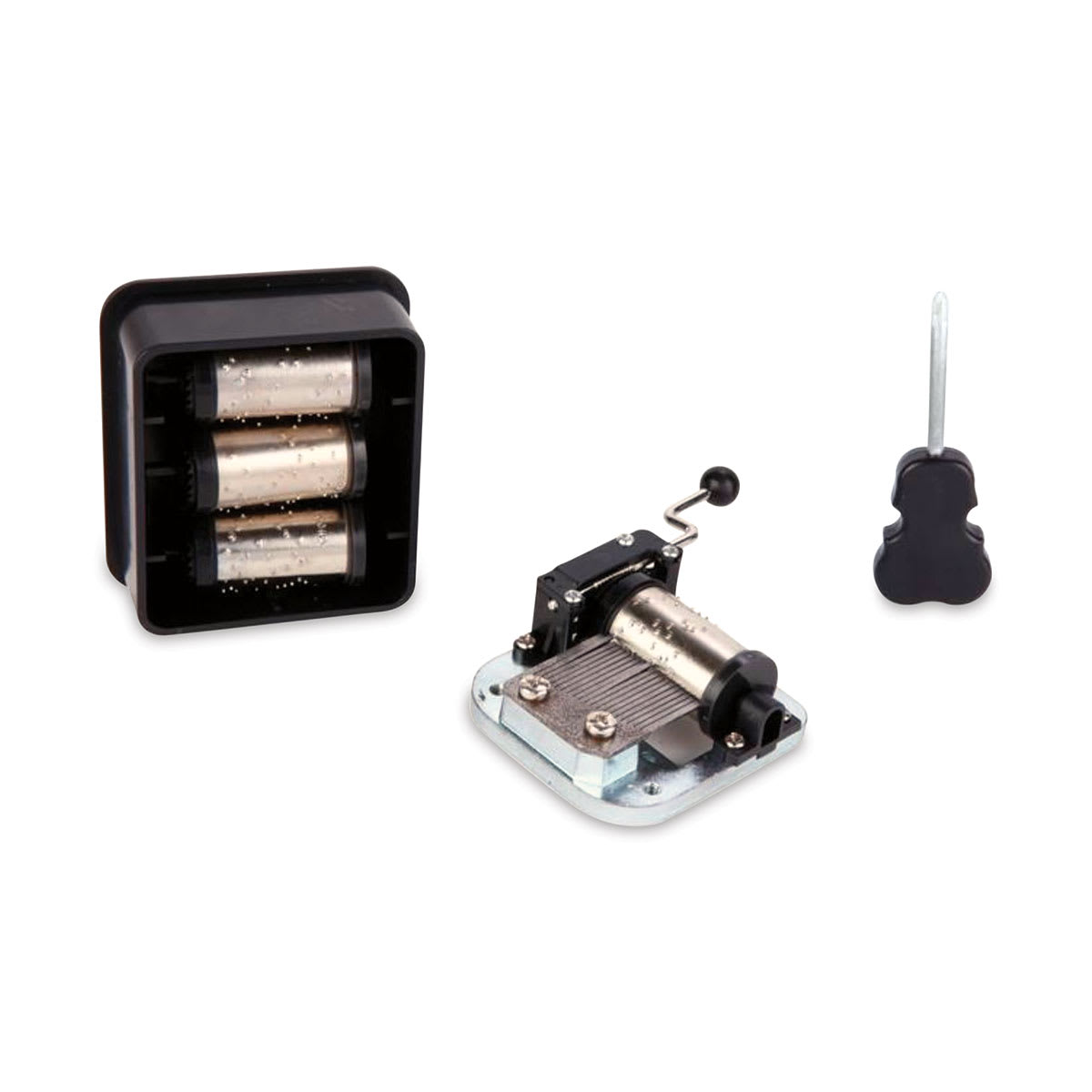 Kikkerland Make Your Own Music Box Kit (Music cylinders, soundbox, and screwdriver)