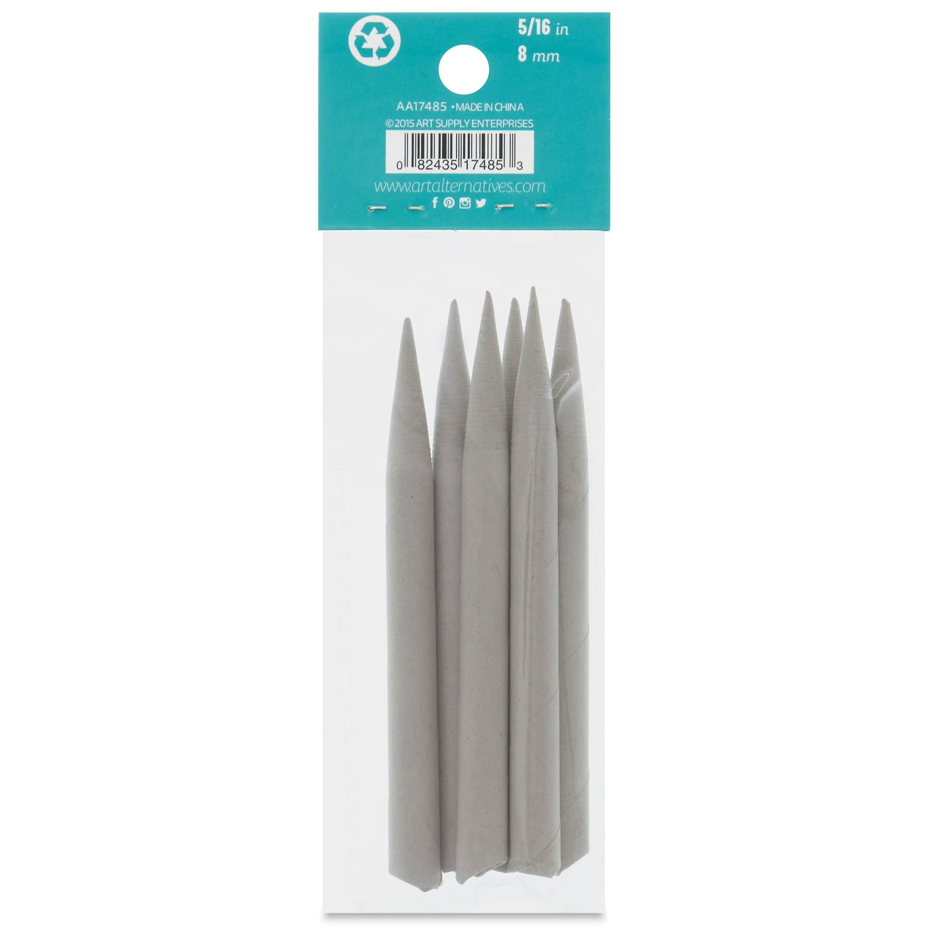 Art Alternatives Tortillons, Large, 6/Pkg., 5/16"