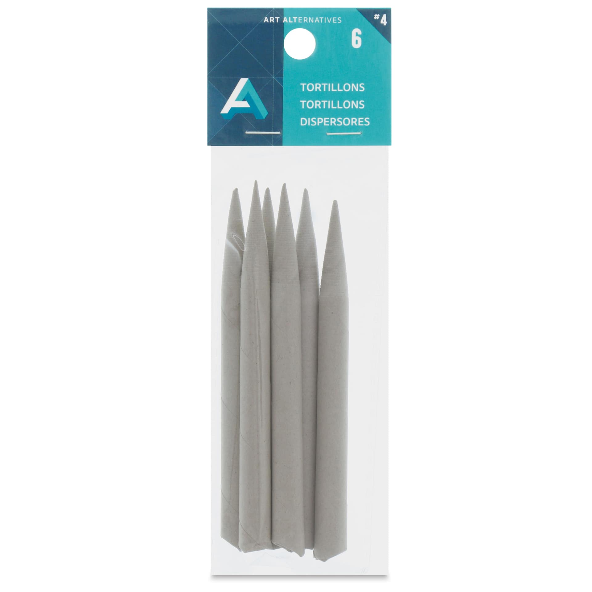 Art Alternatives Tortillons, Large, 6/Pkg., 5/16"