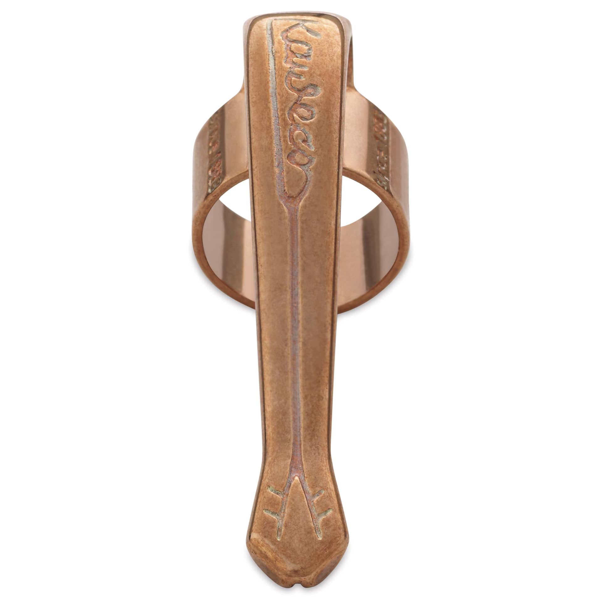 Kaweco Liliput Fountain Pen Clip - Bronze, seen from above