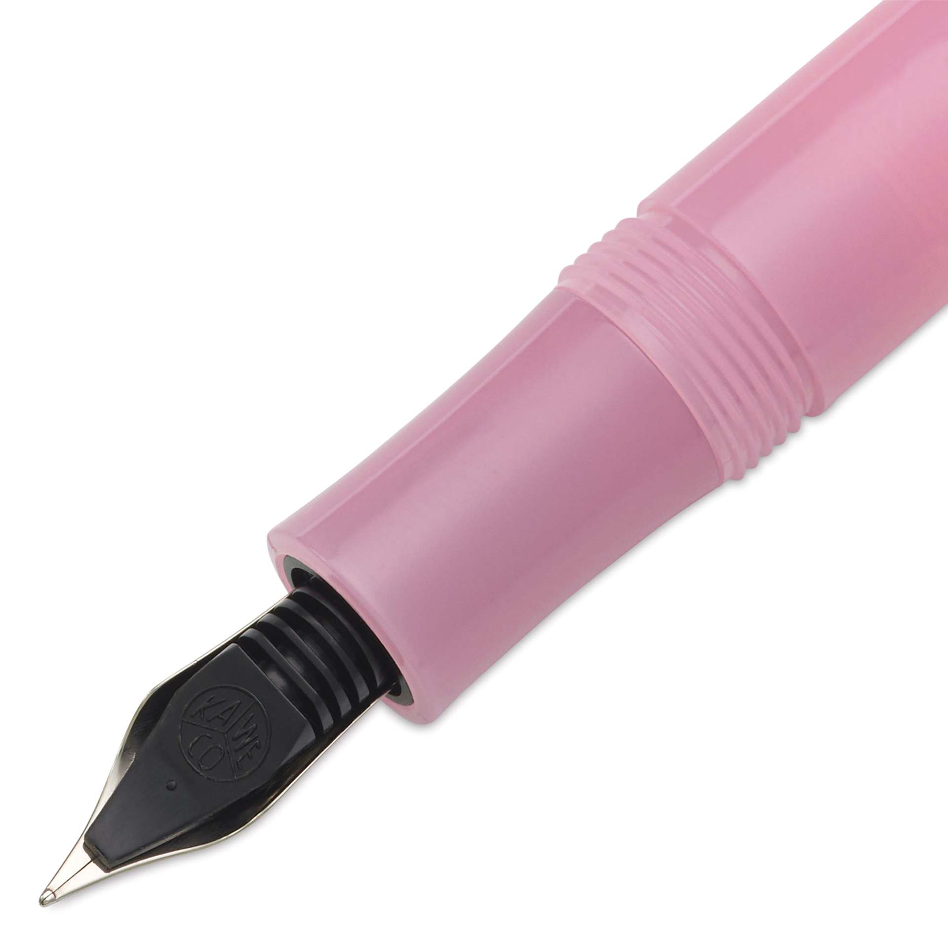 Kaweco Frosted Sport Fountain Pen - Blush Pitaya, Extra-Fine, close-up of the feed