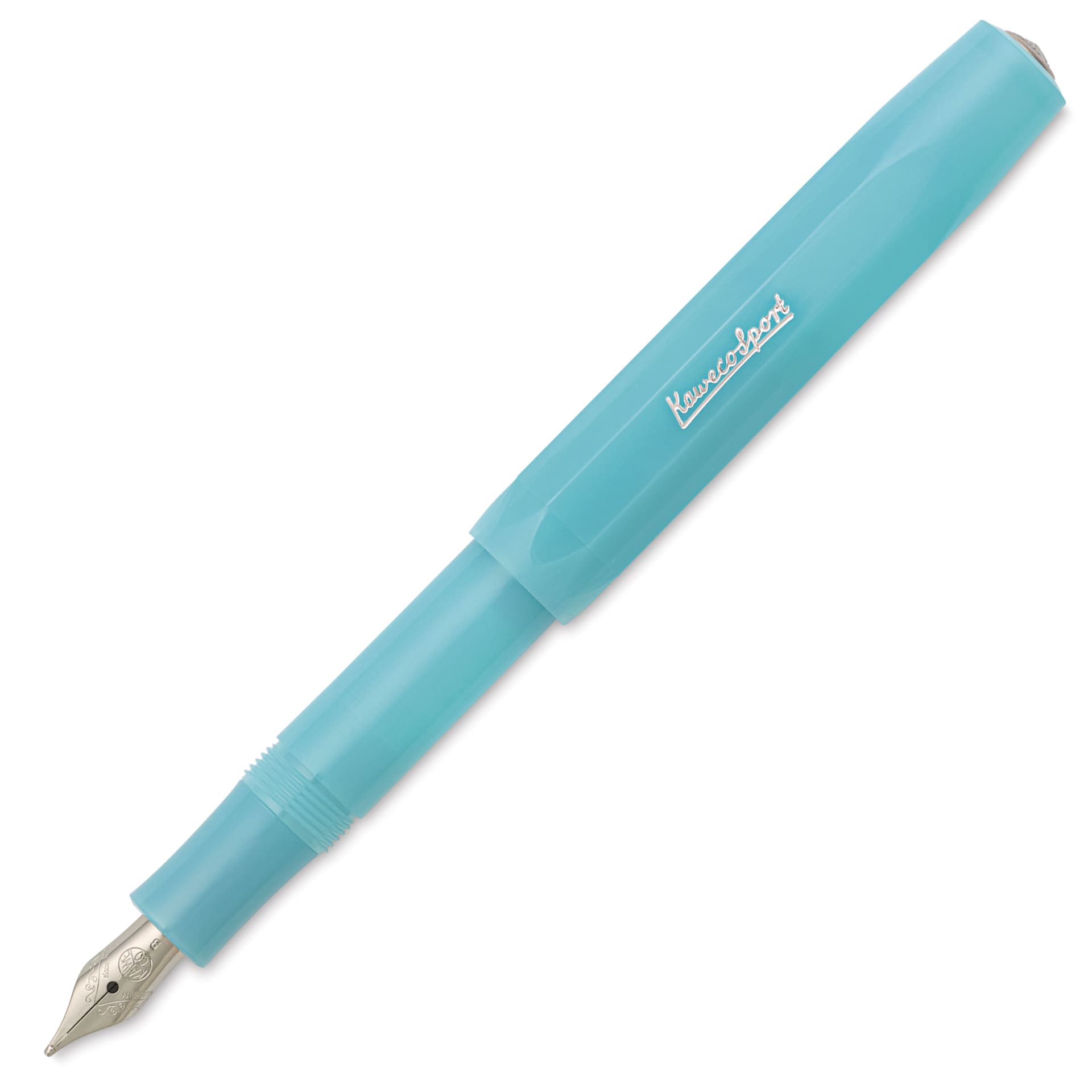 Kaweco Frosted Sport Fountain Pen - Light Blueberry, Broad