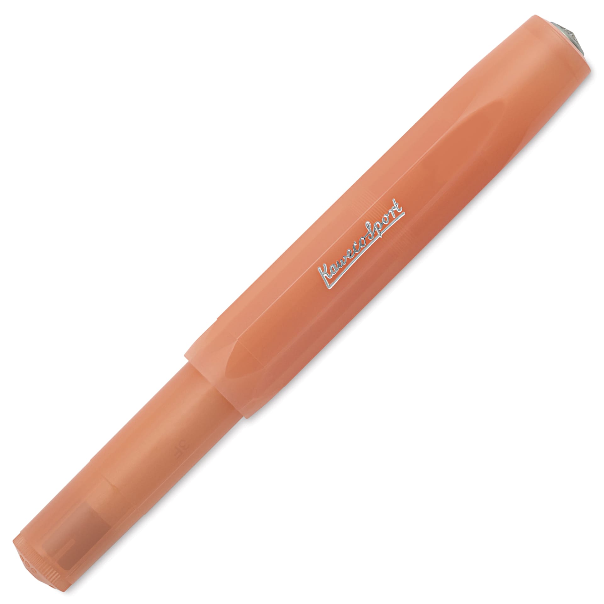 Kaweco Frosted Sport Rollall Pen - Soft Mandarin, cap replaced