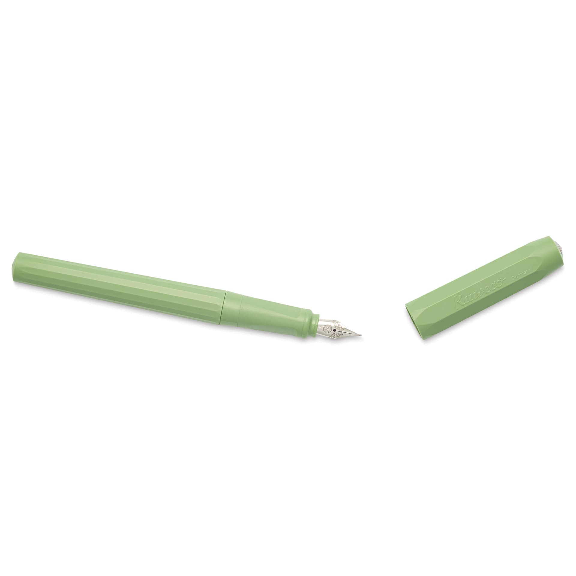 Kaweco Perkeo Fountain Pen - Green, Medium, cap removed